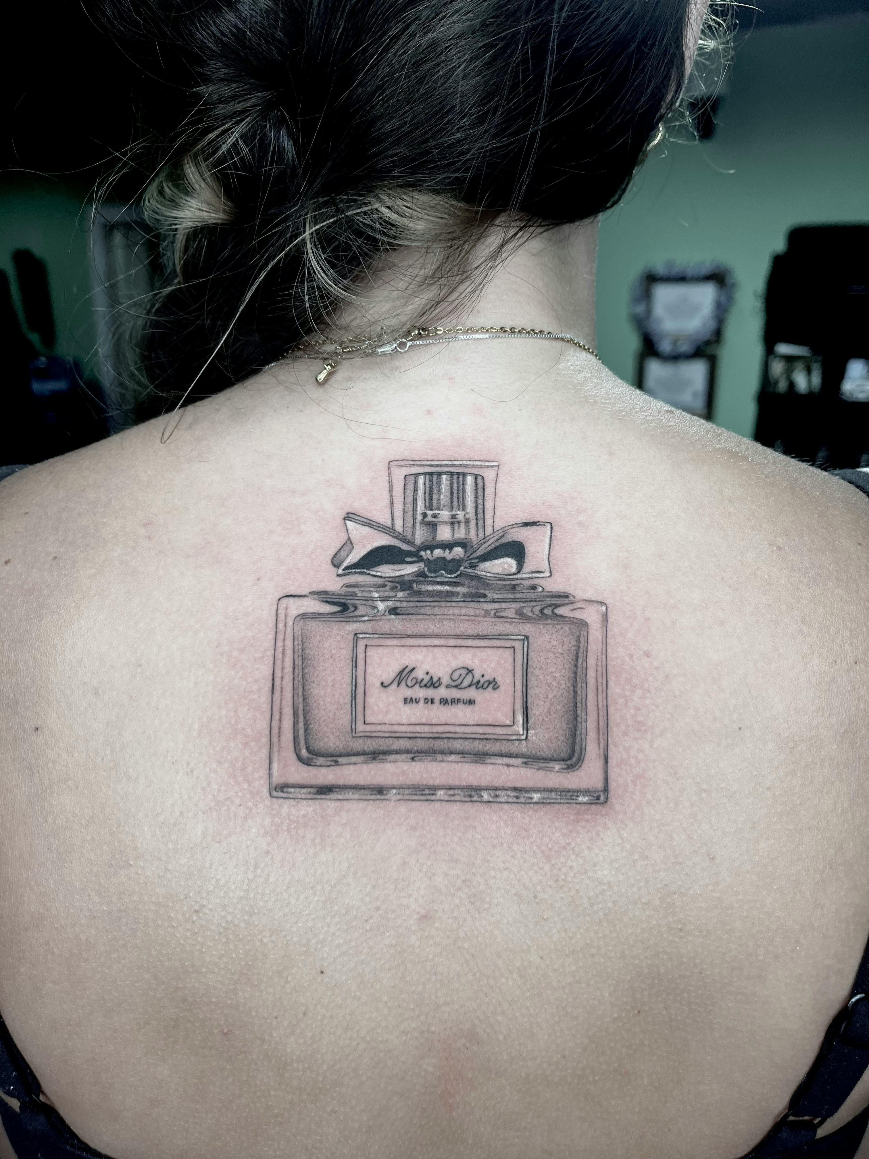 Perfume tattoos Spooky Vuitton Avery Mullins