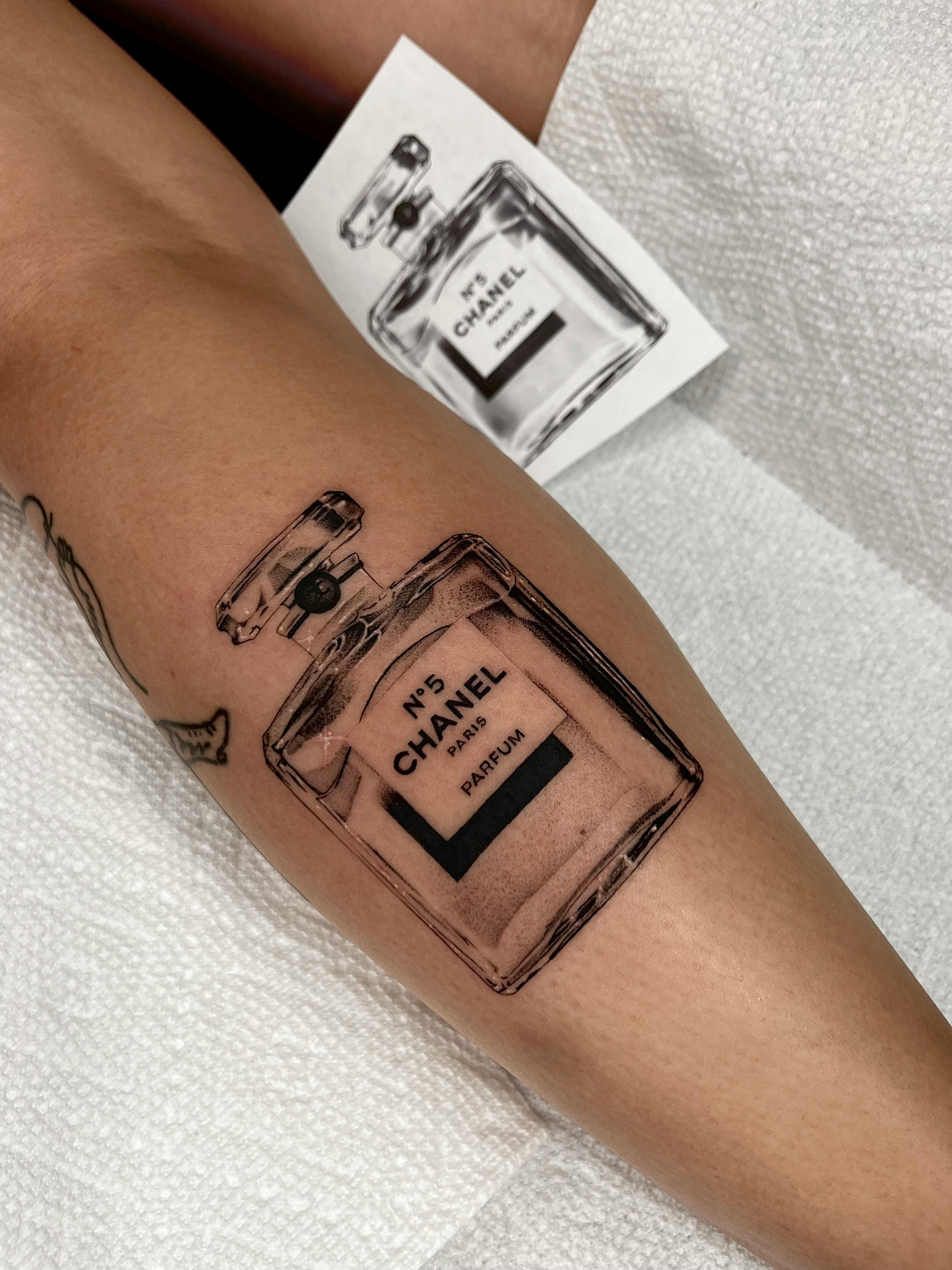 Perfume tattoos Spooky Vuitton Avery Mullins