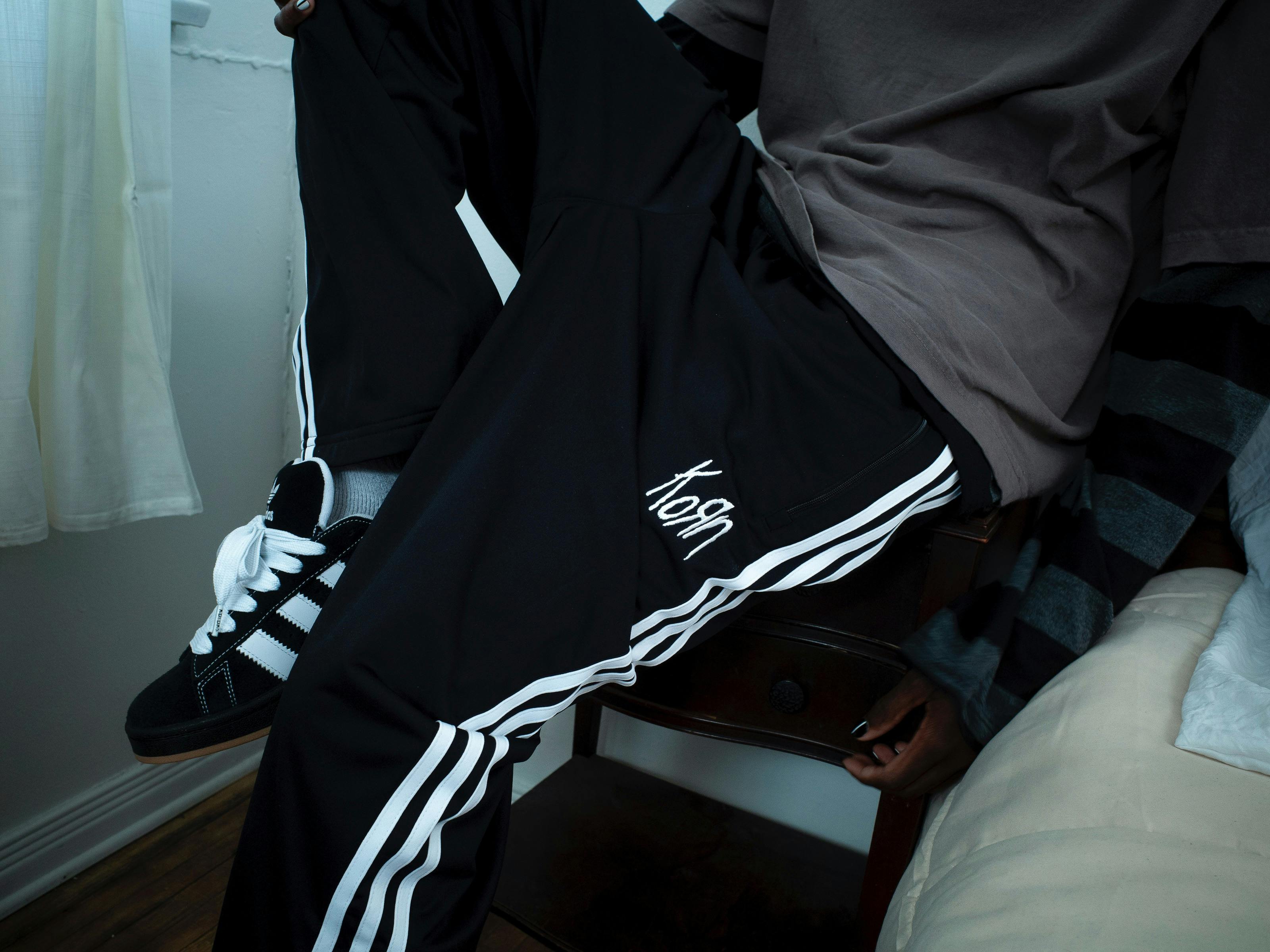 a look at the Adidas x Korn collab