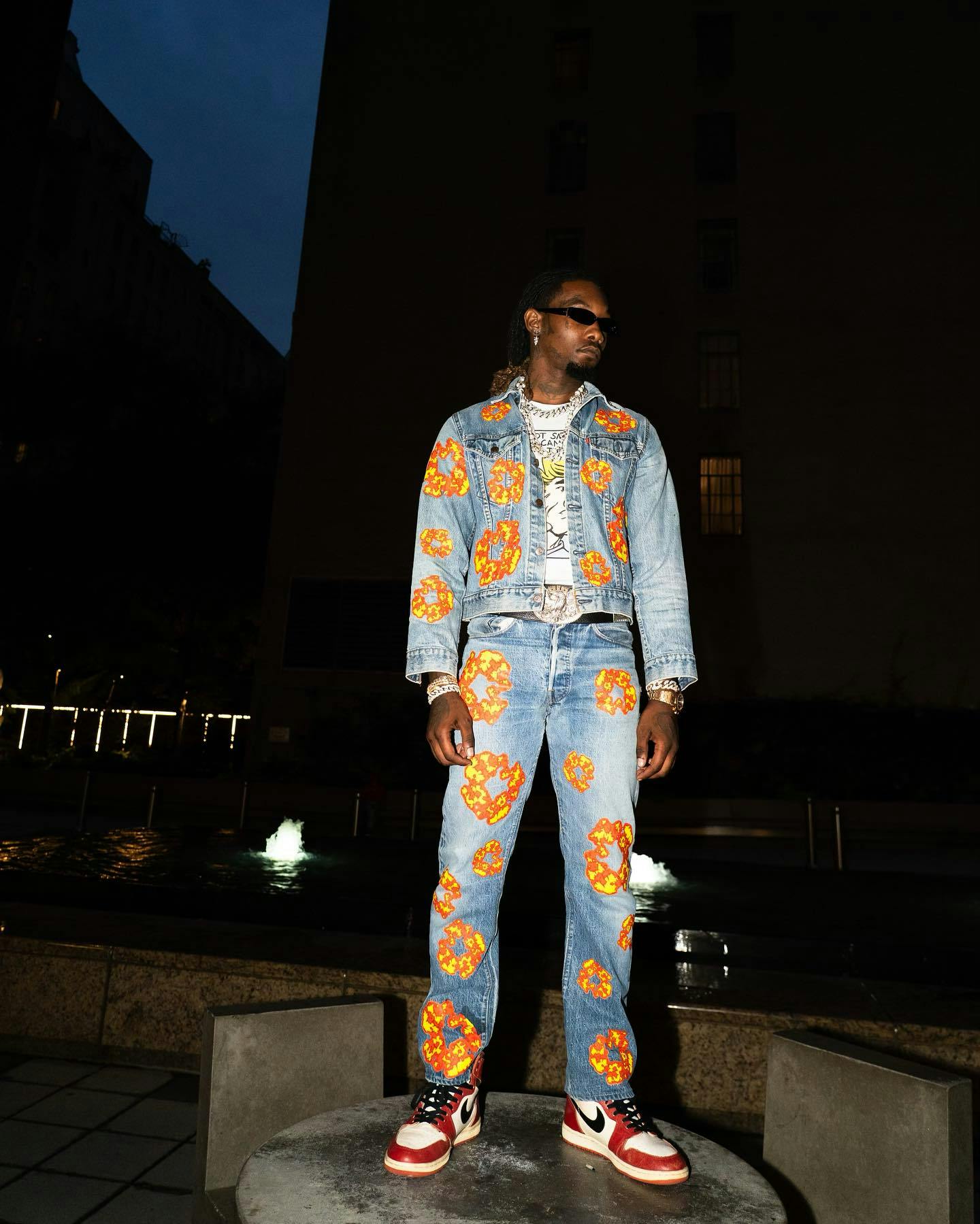 Official Offset Merchandise Denim Tears X OFFSET Tee #4 Blue Large 