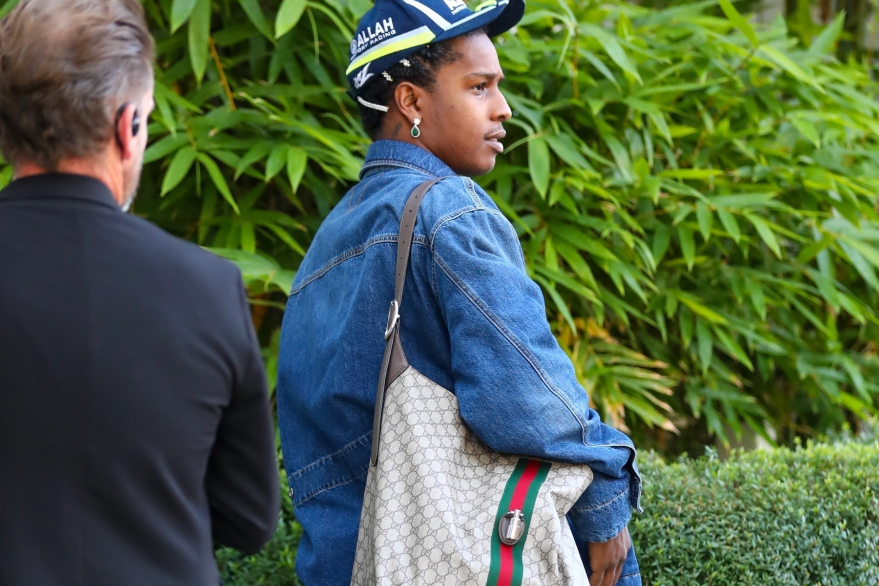 A$AP Rocky seen arriving at San Vicente Bungalows in West Hollywood.