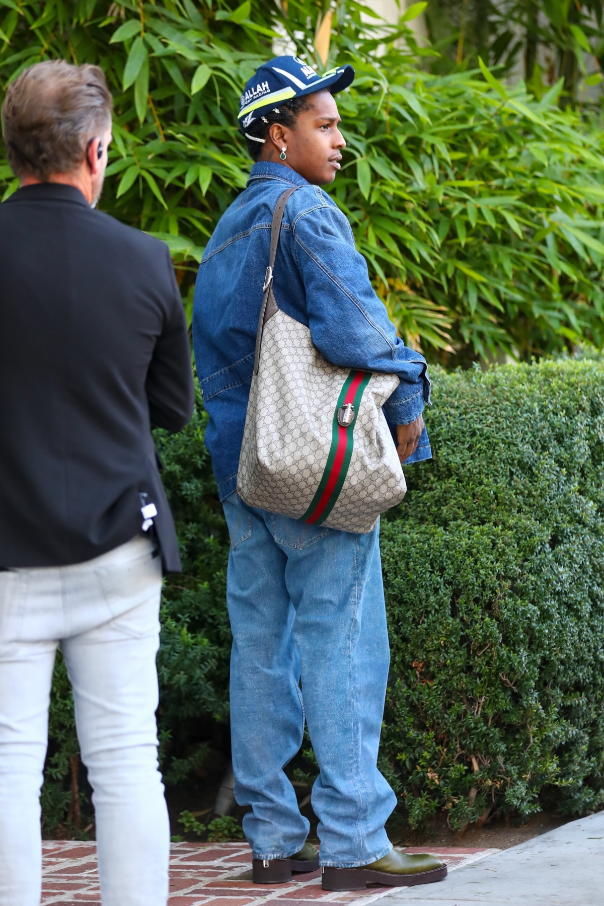 A$AP Rocky seen arriving at San Vicente Bungalows in West Hollywood.