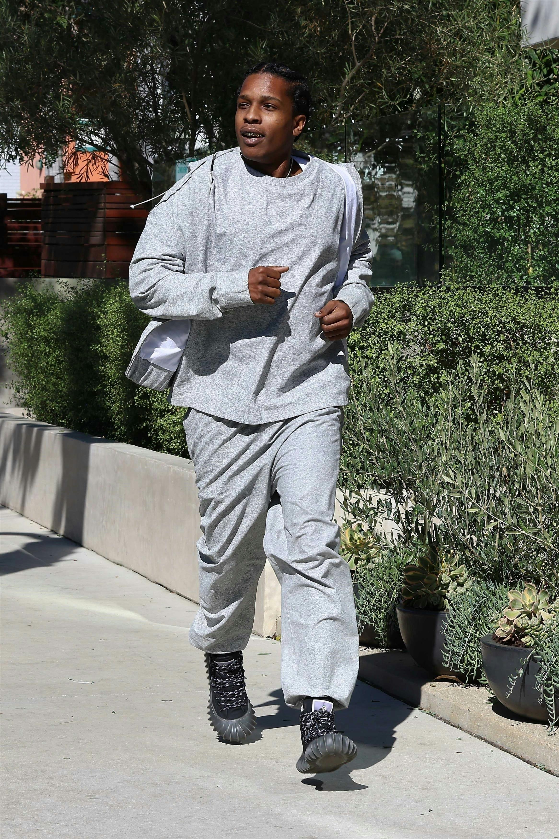 a$ap rocky jogging outfit