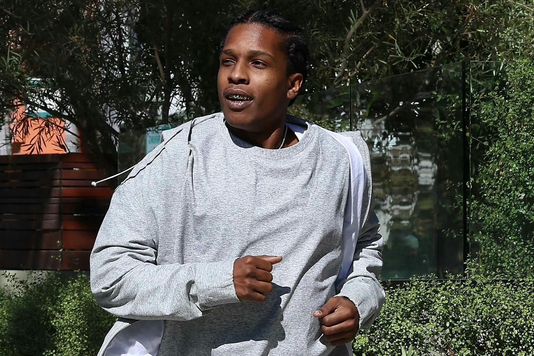 a$ap rocky jogging outfit