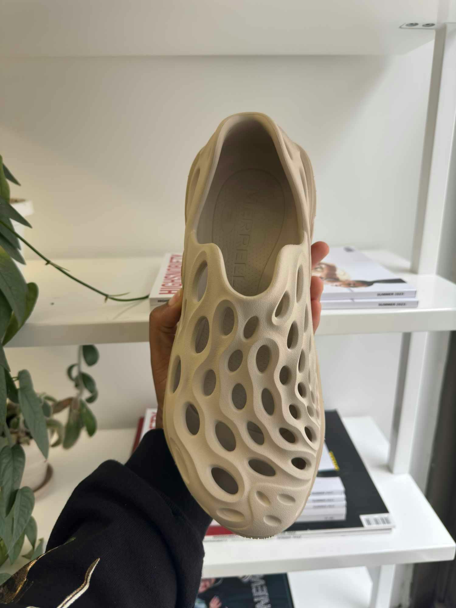 In-hand photos of Merrell's Hydro Moc Next Gen slip-on sneaker