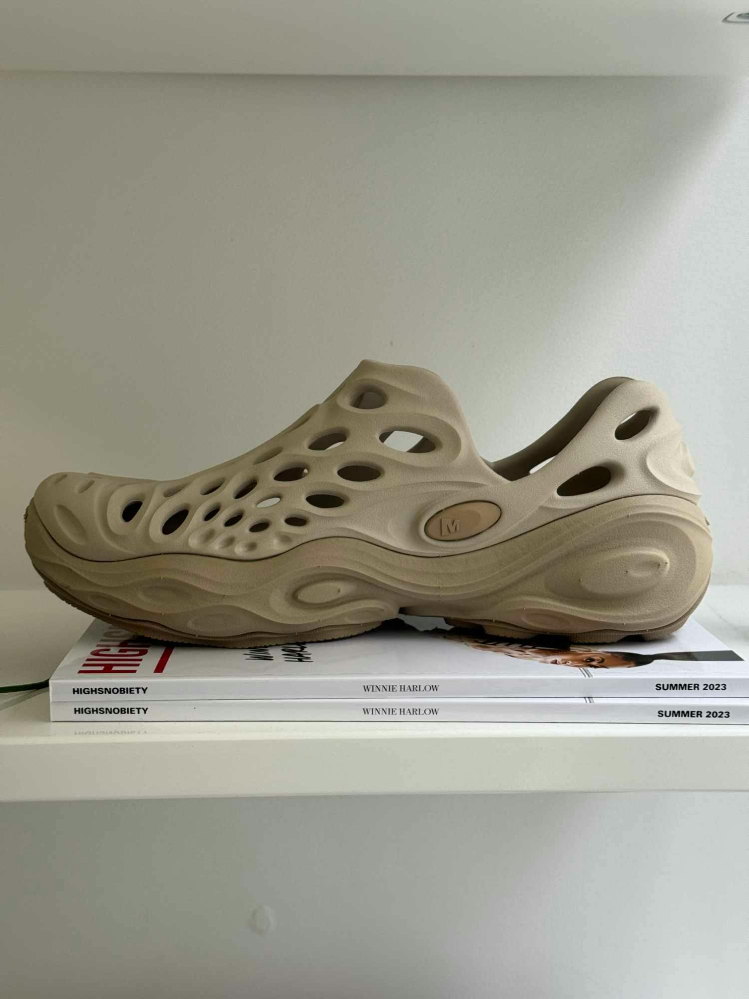 In-hand photos of Merrell's Hydro Moc Next Gen slip-on sneaker
