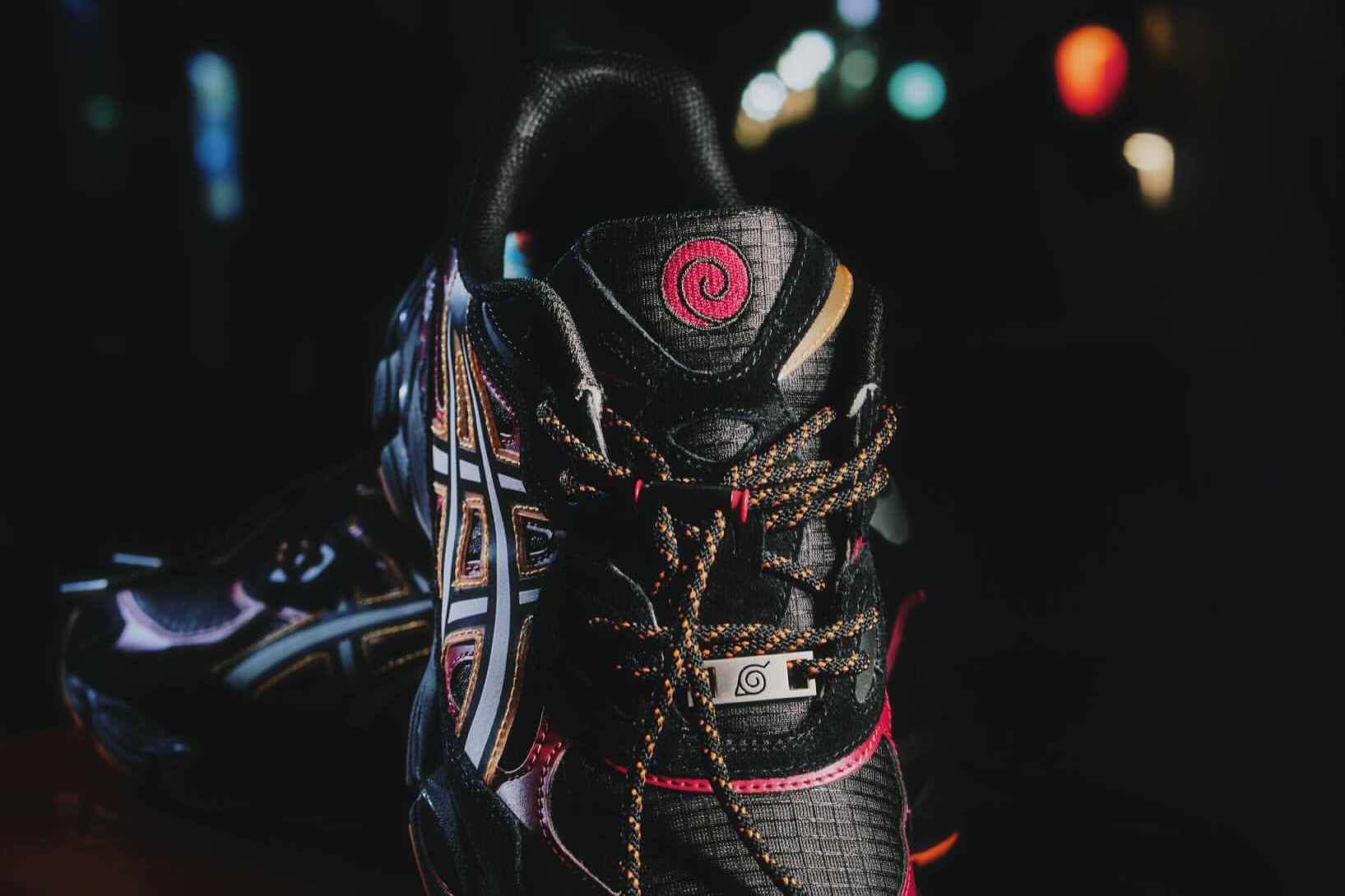 Photos of the Naruto x ASICS GEL-NYC "Final Arc" sneaker collab