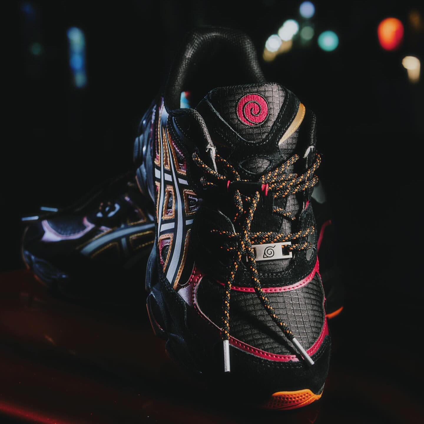 Photos of the Naruto x ASICS GEL-NYC "Final Arc" sneaker collab