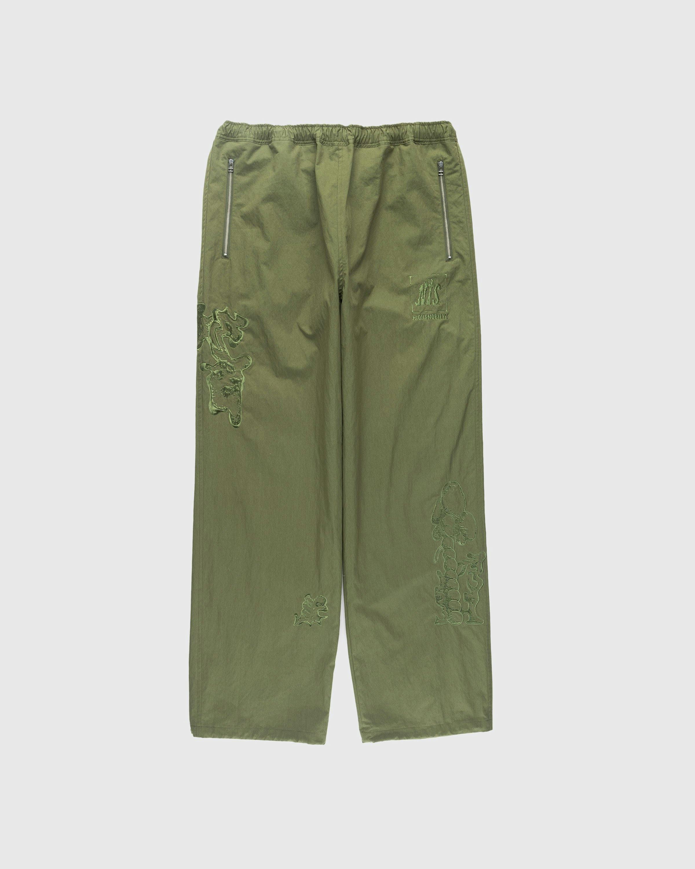 NTS x Highsnobiety - Brushed Nylon Trackpant Green - Clothing - Green - Image 1