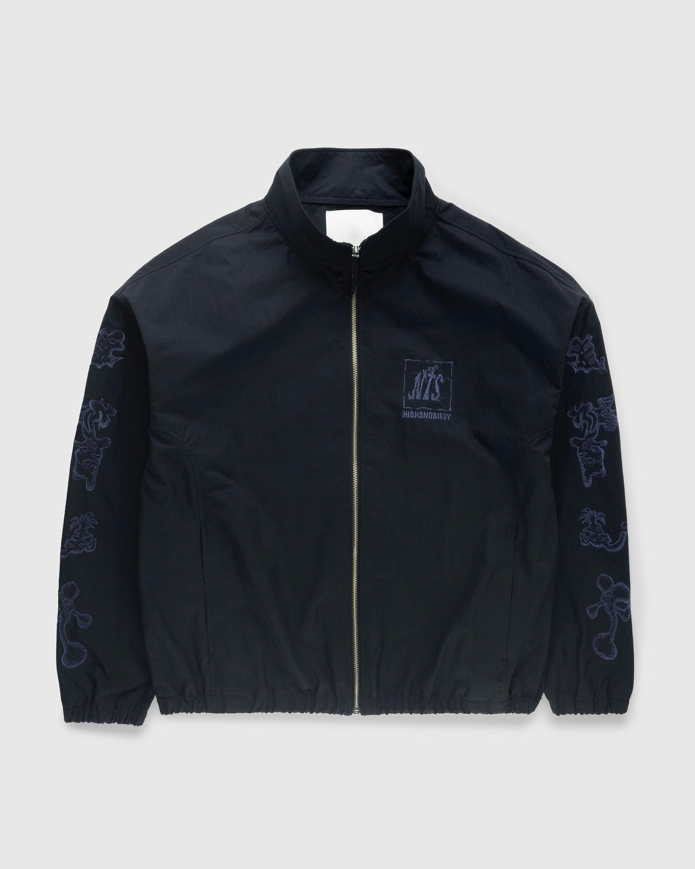 NTS x Highsnobiety - Brushed Nylon Track Jacket Navy - Clothing - Black - Image 1