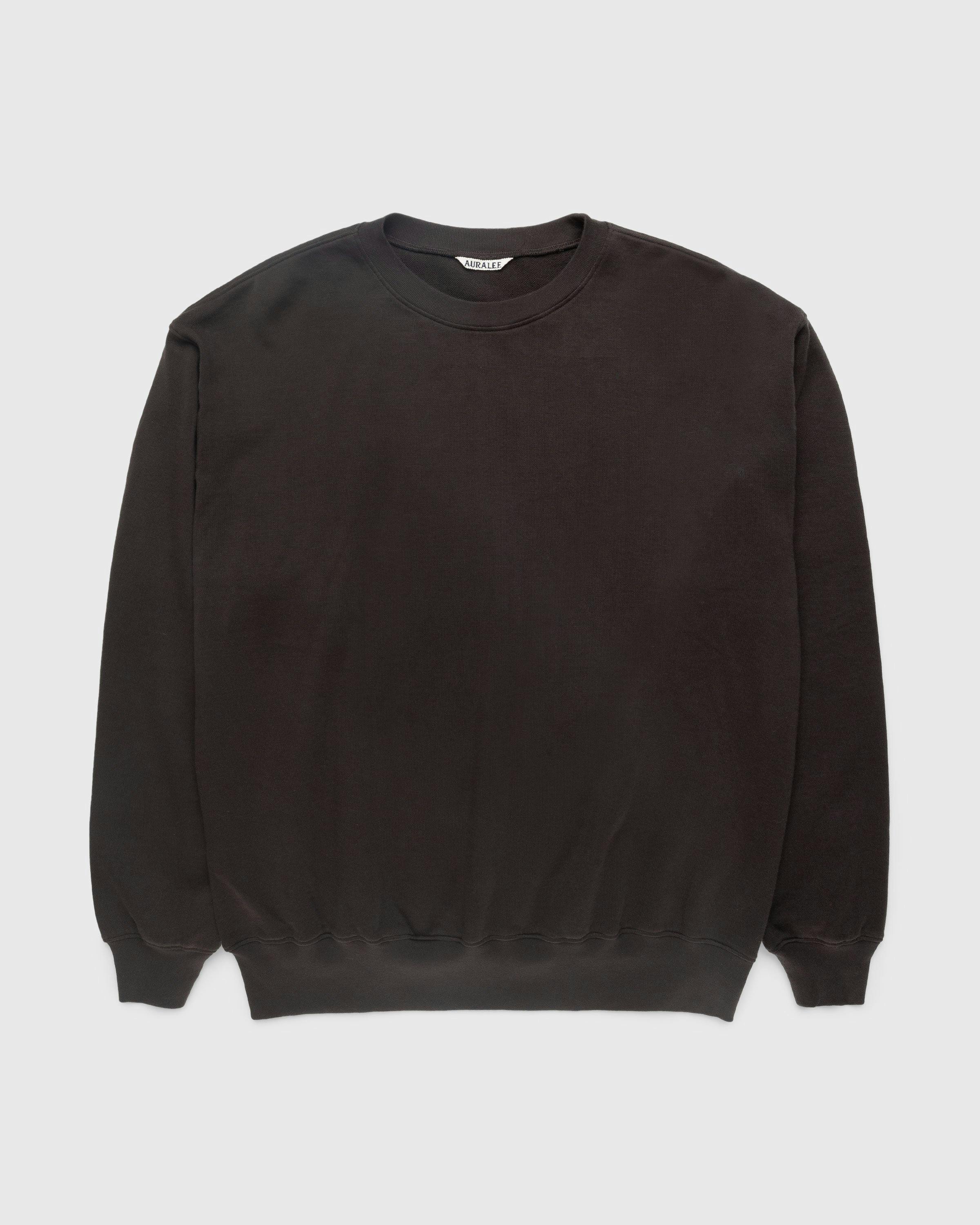 Auralee - SUPER HIGH GAUGE SWEAT P/O Brown - Clothing - Brown - Image 1