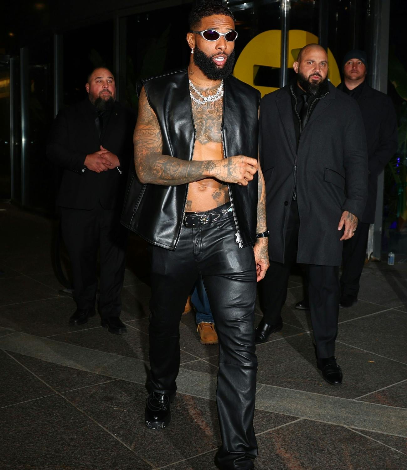 Odell Beckham Jr arriving at his birthday party on November 6.