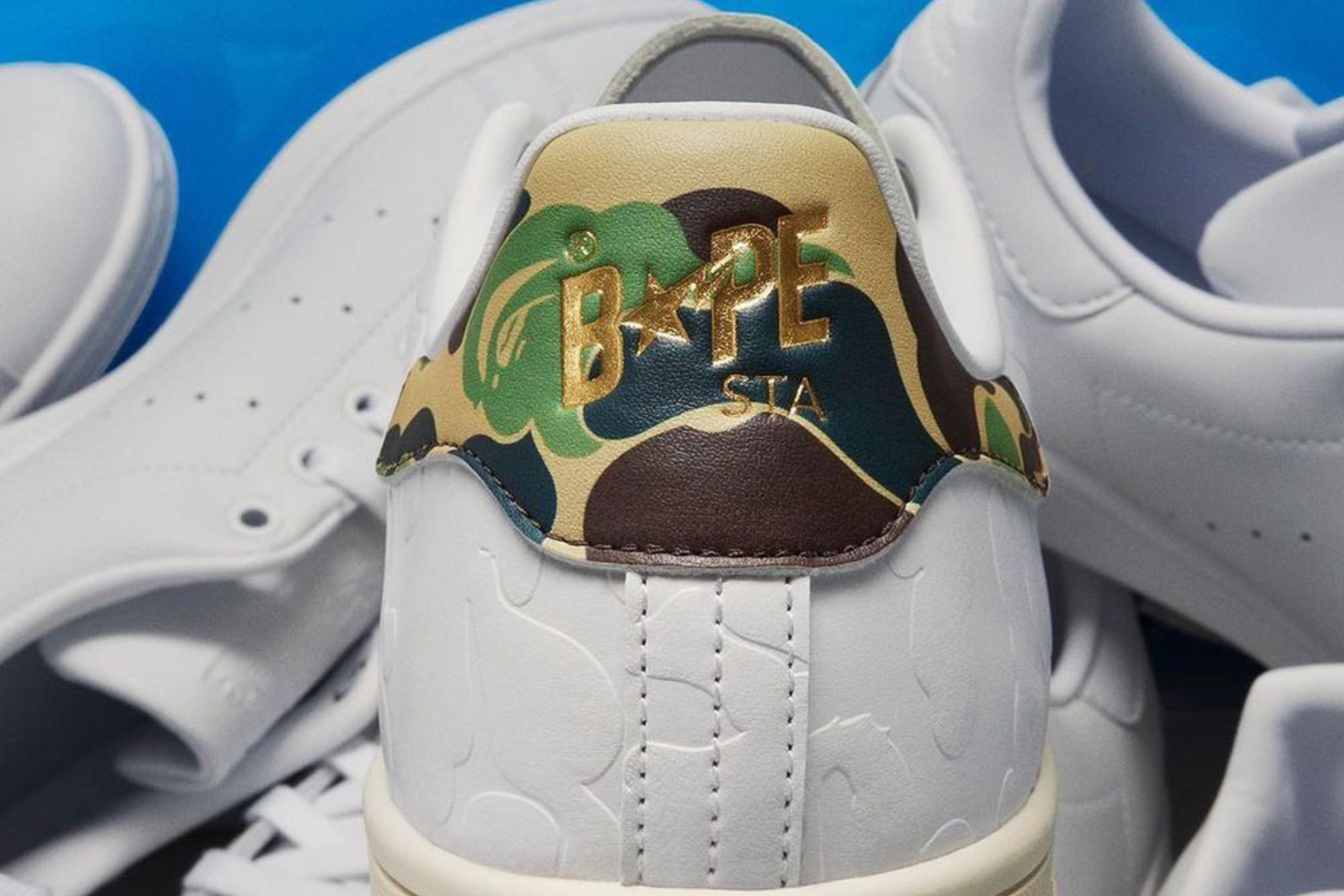 BAPE & adidas are back for Fall/Winter 2023 to drop two takes on the latter's Stan Smith silhouette, a signature silhouette from the adidas archives.