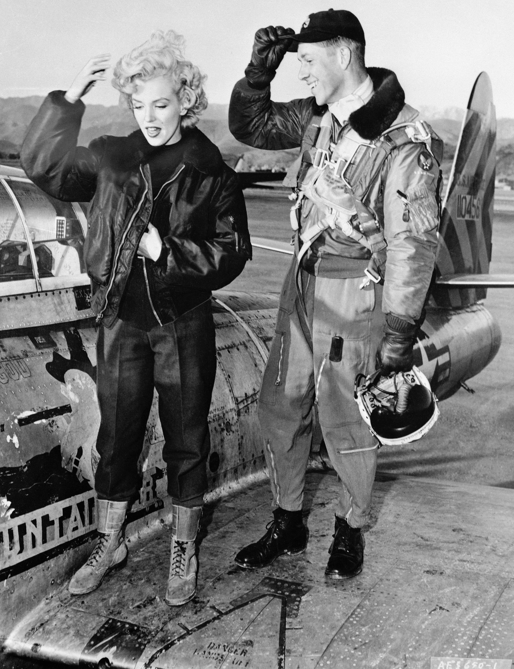 Marilyn Monroe Military Bomber Jacket