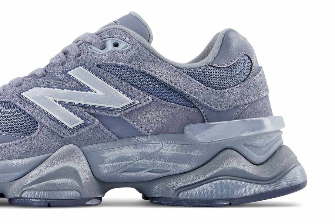 New Balance's 90/60 sneaker in washed blue, brown & grey colorways