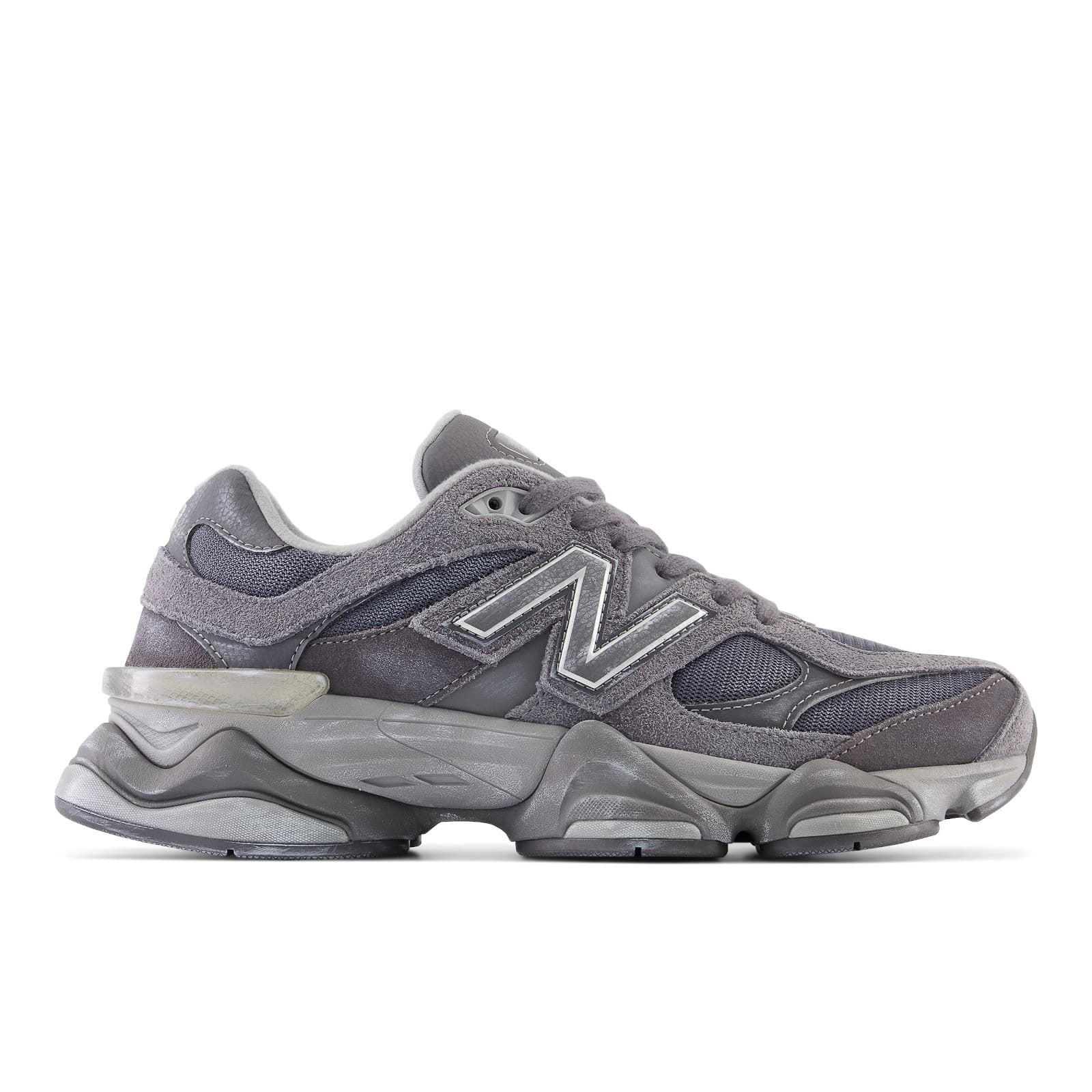 New Balance's 90/60 sneaker in washed blue, brown & grey colorways