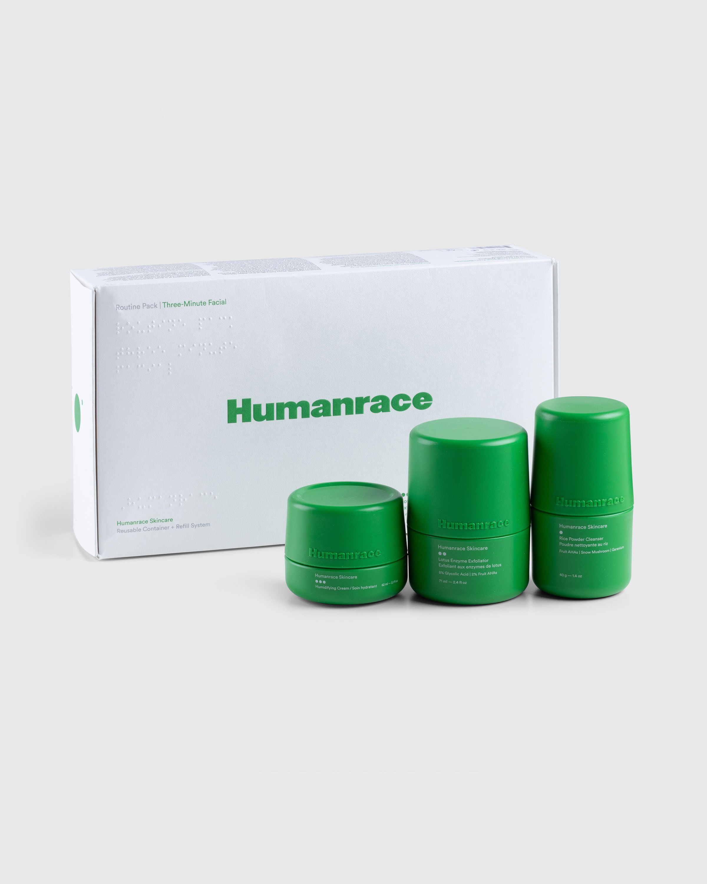 Humanrace - Routine Pack Skincare Set - Lifestyle - Green - Image 1