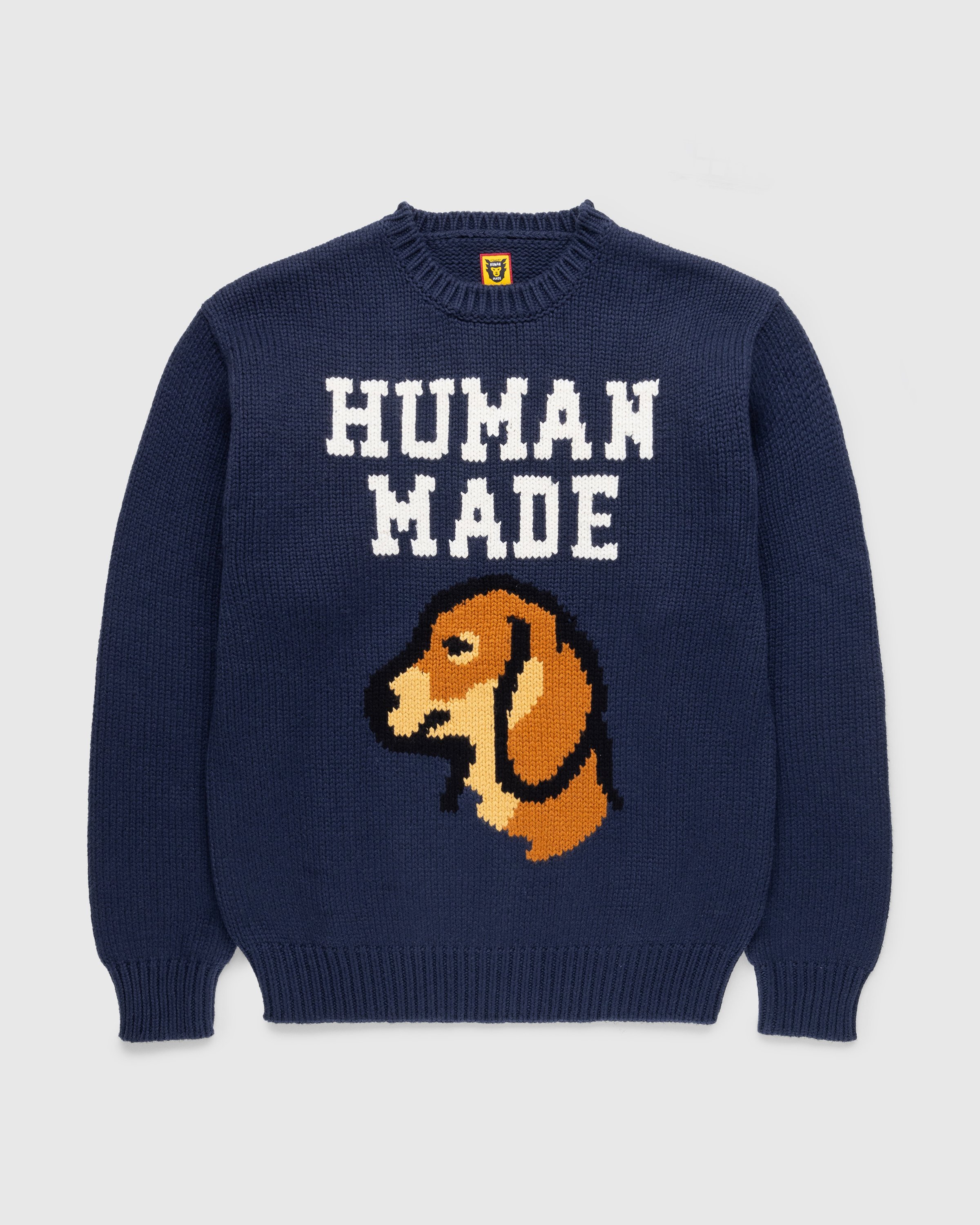 Human Made - Dachs Knit Sweater Navy - Clothing - Blue - Image 1