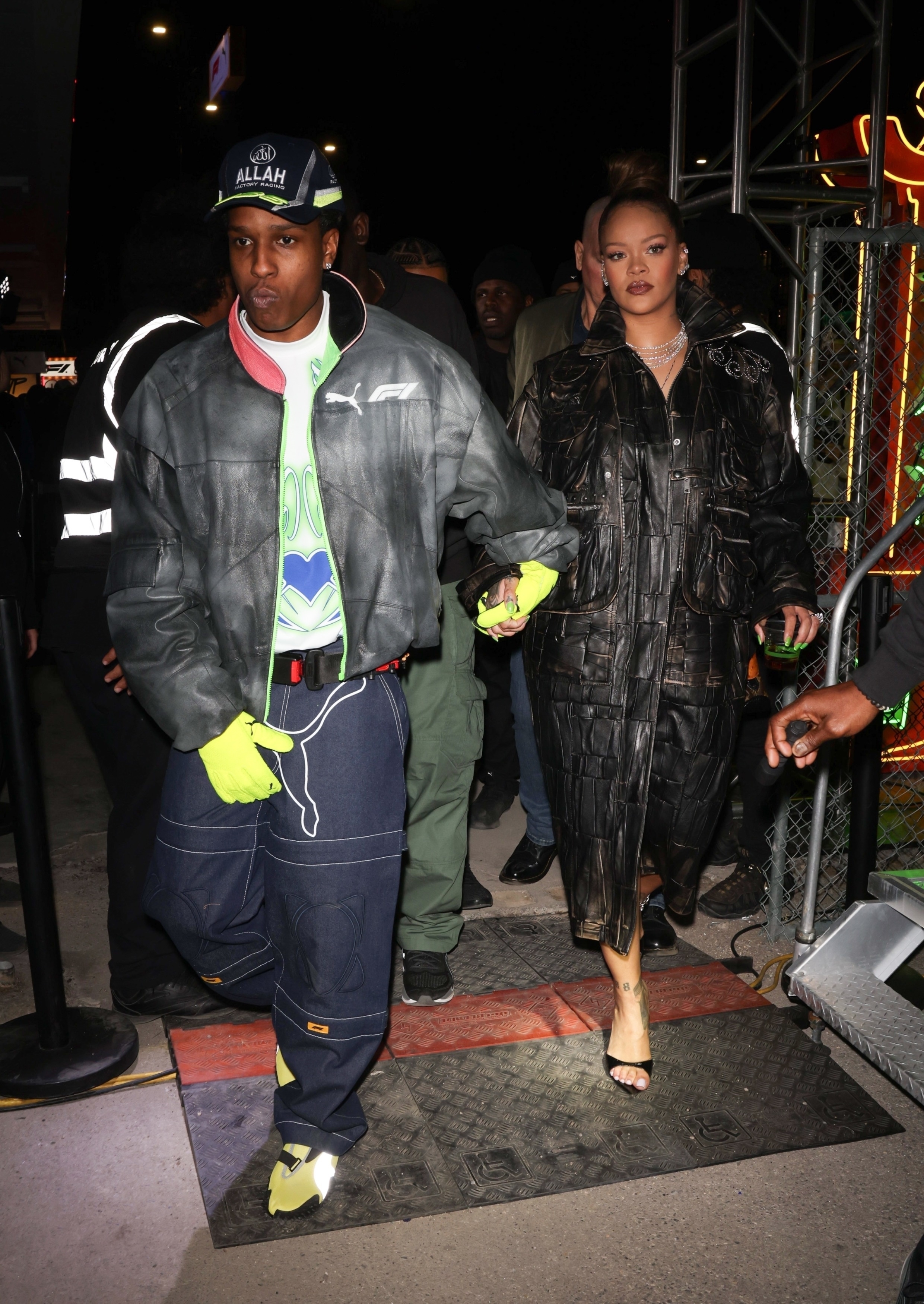Rihanna and A$AP Rocky surprise fans at A$AP Rocky's Puma x F1 Collection launch in Las Vegas