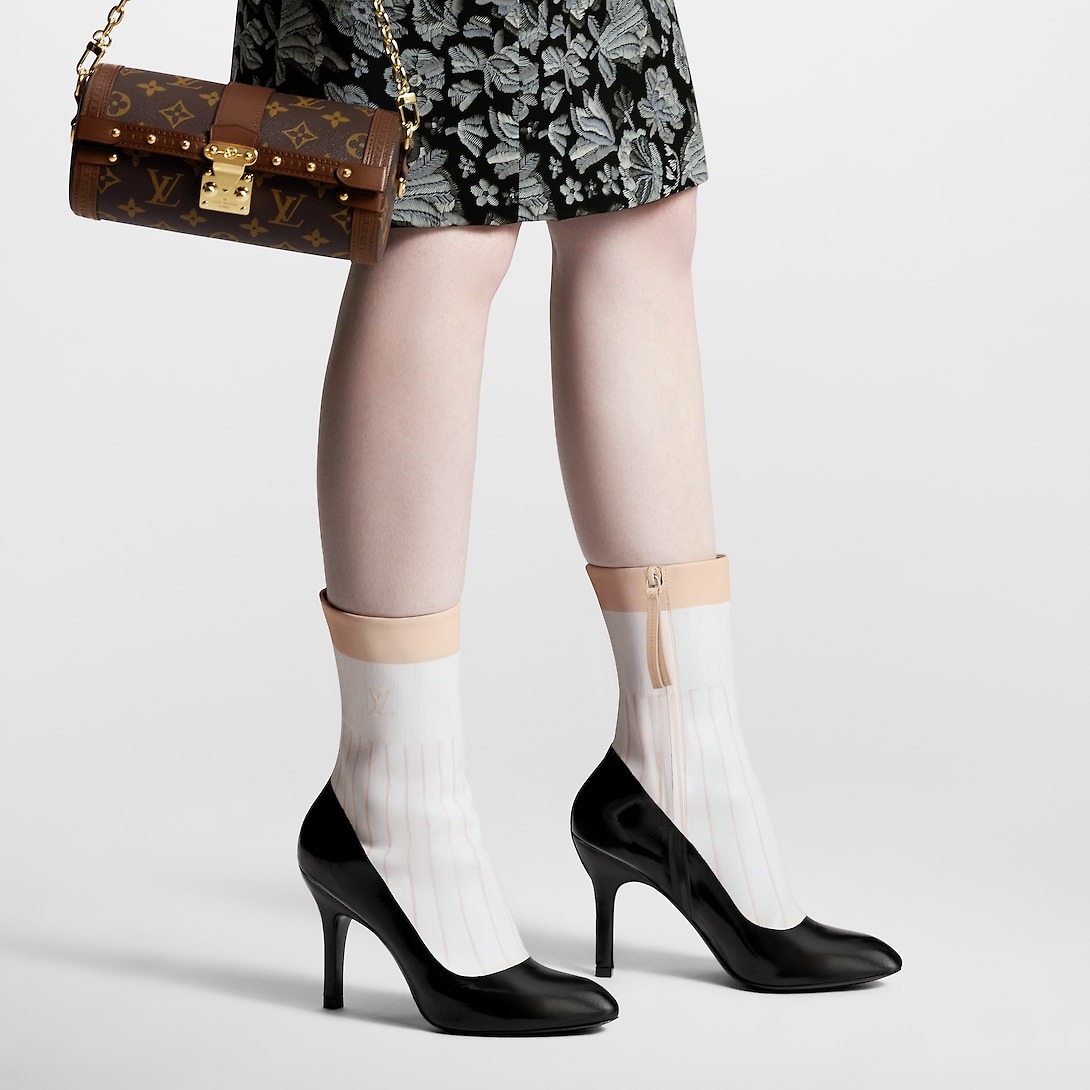 Louis Vuitton's $2,500 Illusion Ankle Boots with painted-on socks, heels, and human legs
