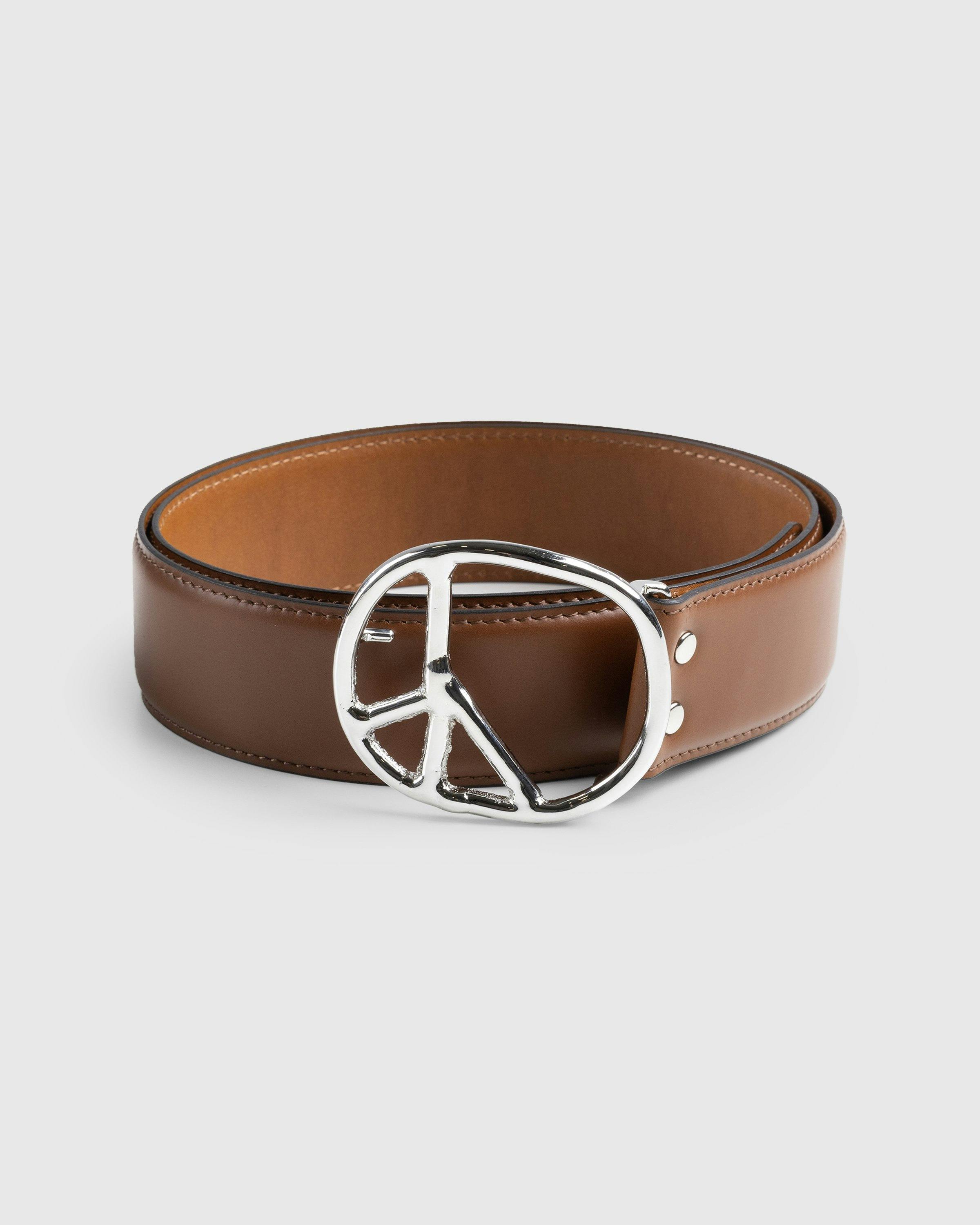 Needles - Peace Buckle Belt - Steer Lthr. - Accessories - Brown - Image 1