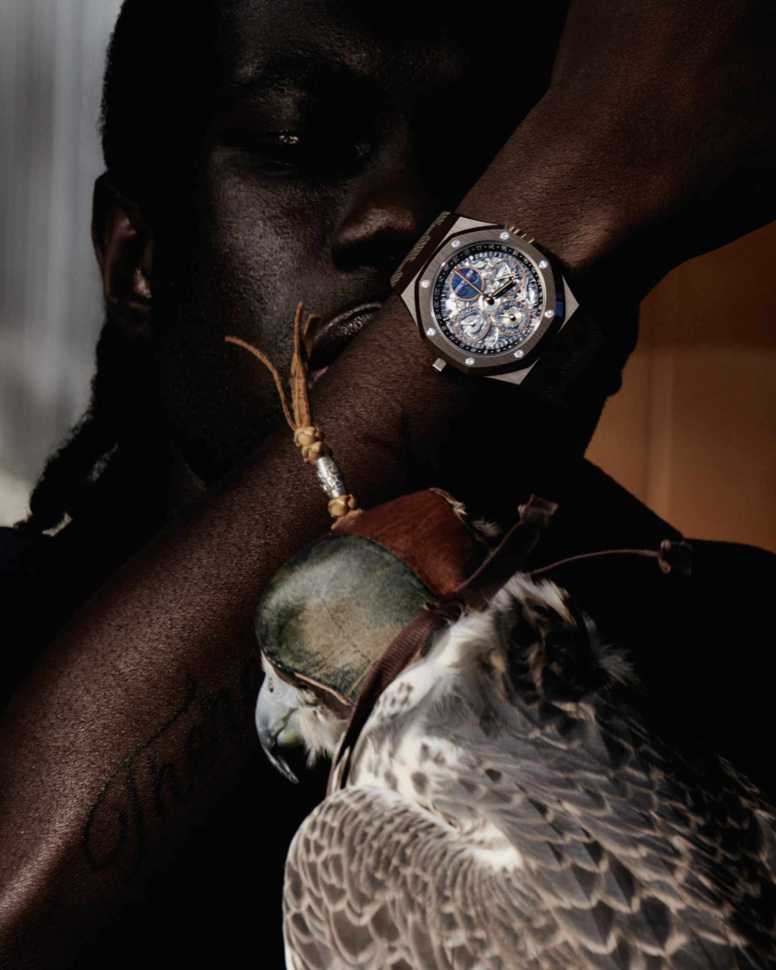 Travis Scott wears his collaborative Cactus Jack x Audemars Piguet watch