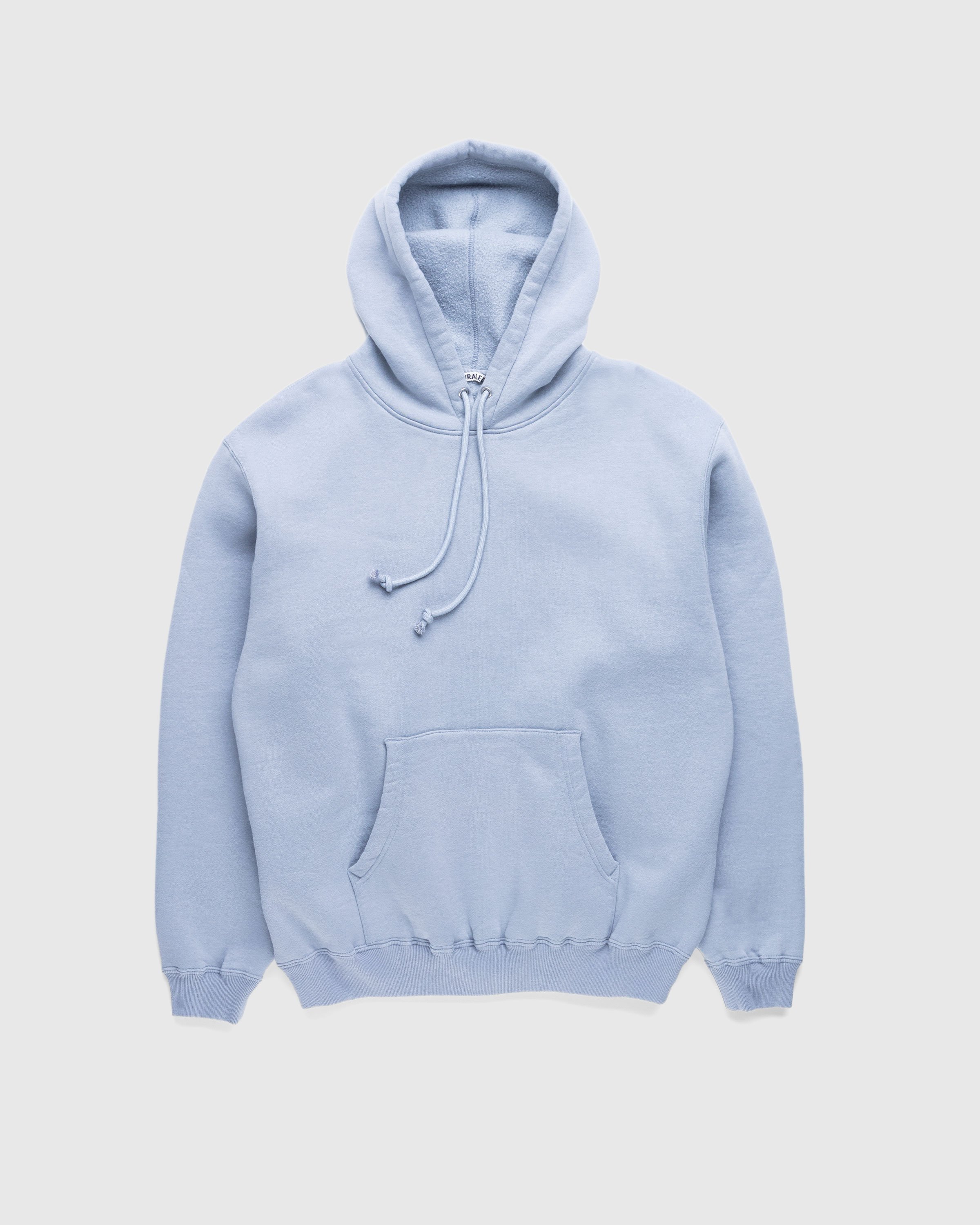 Auralee - Smooth Soft Pullover Hoodie Blue/Gray - Clothing - Blue - Image 1