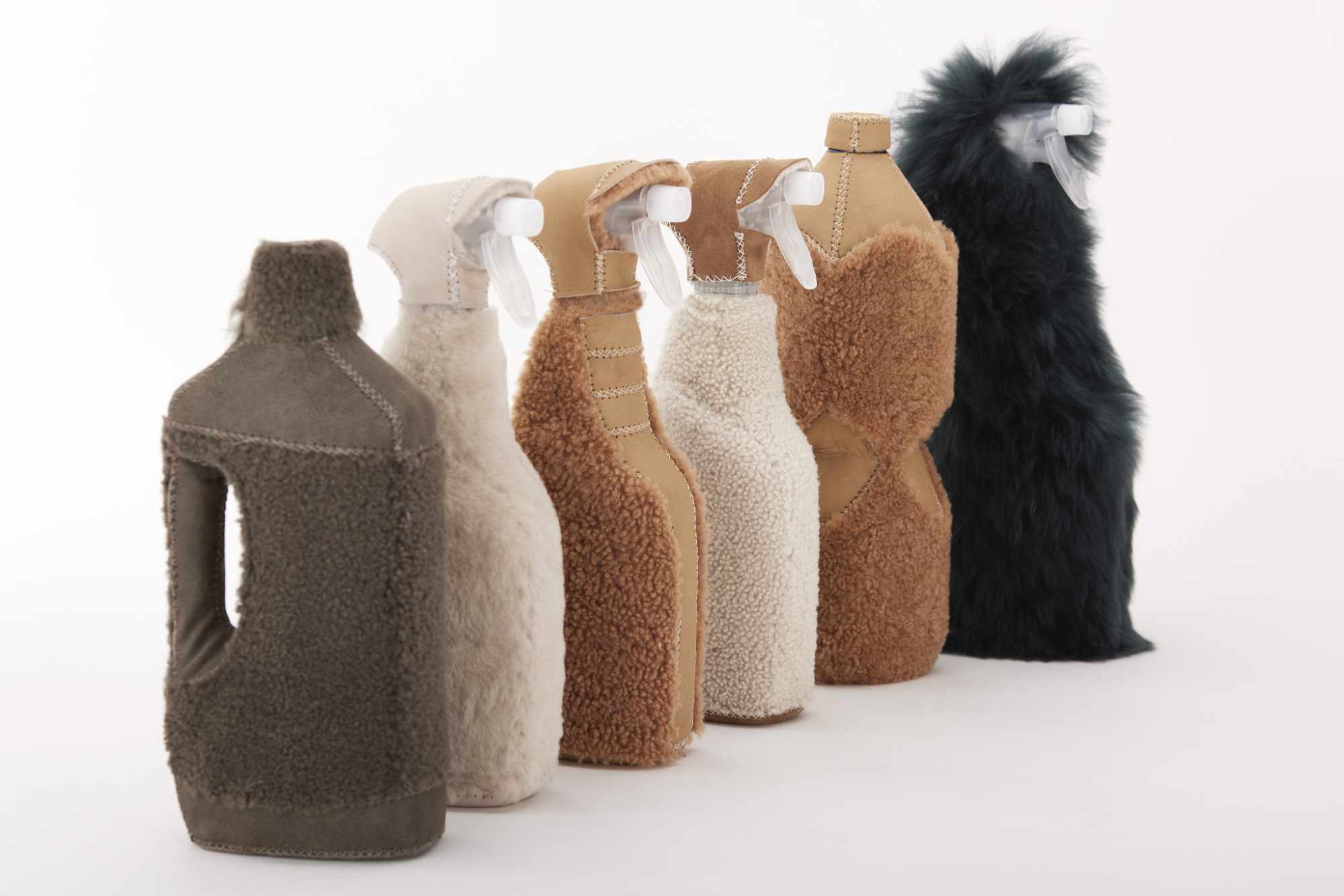 Fendi & BLESS' collaborative Peekaboo bag & fur-trimmed spray bottles