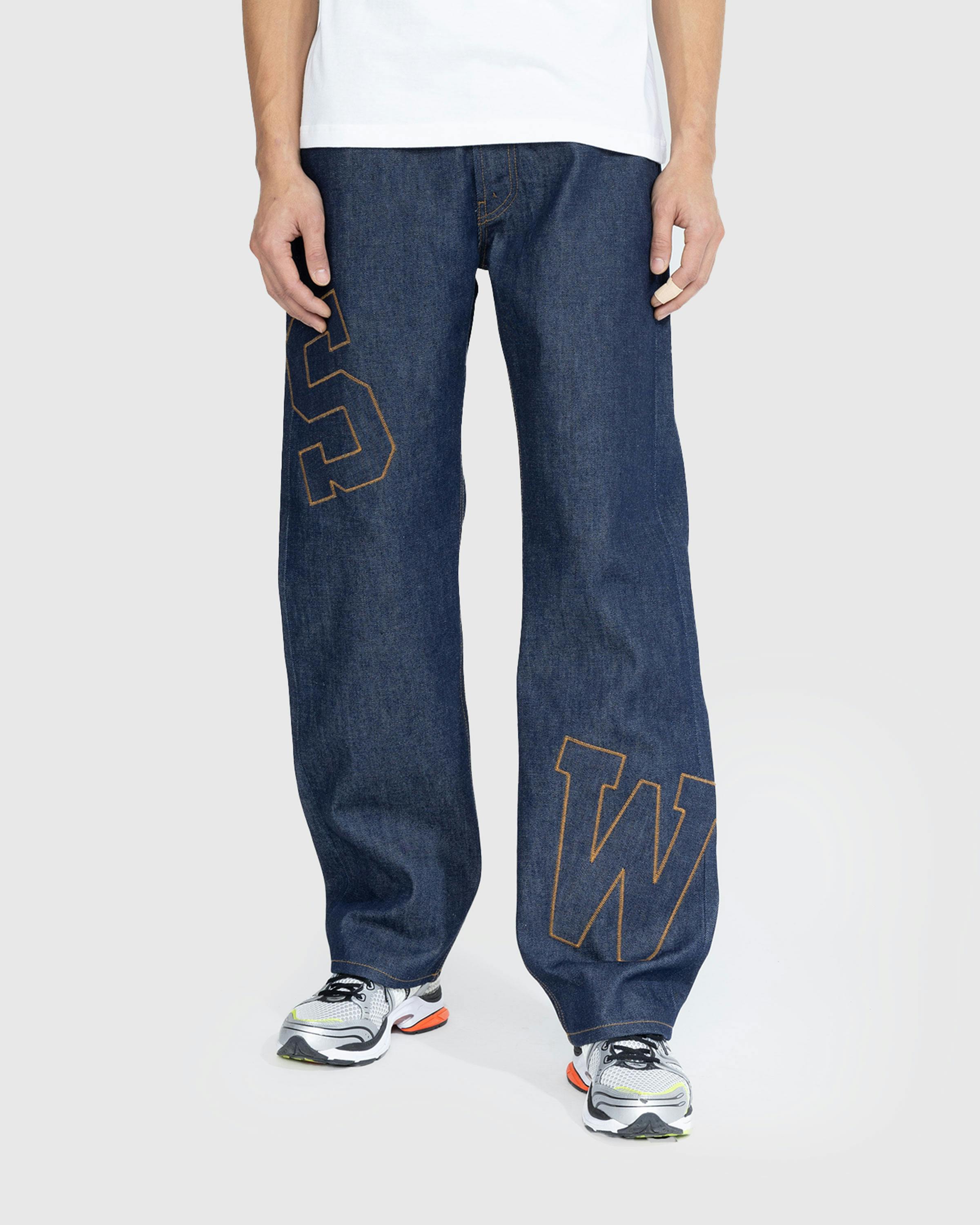 Saintwoods - Patch Raw Denim Indigo - Clothing - Blue - Image 2