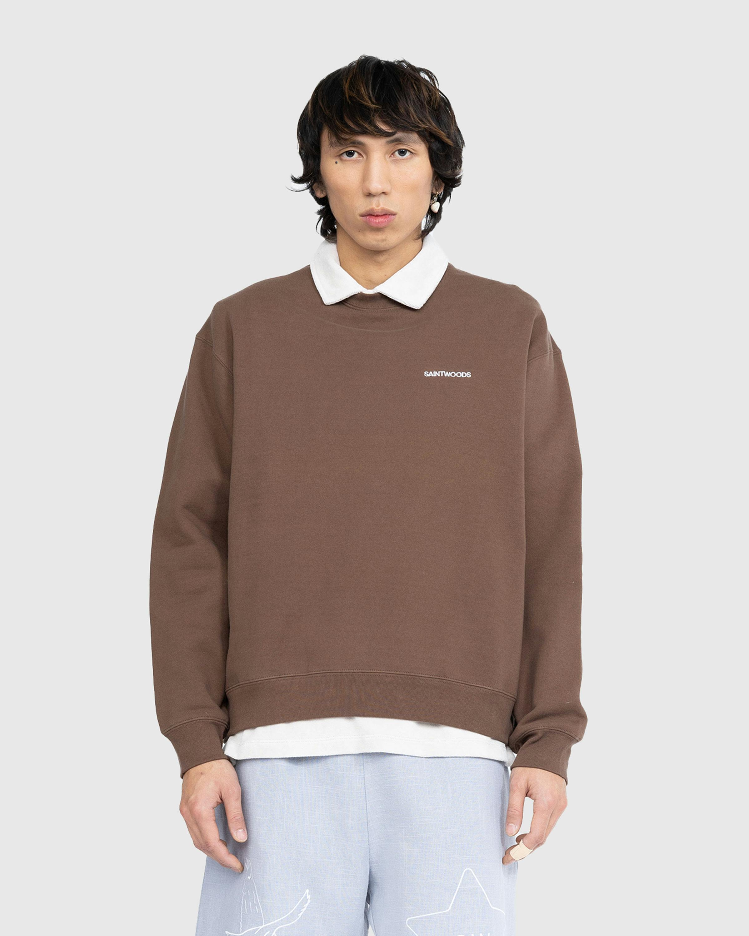 Saintwoods - SW Sweatshirt Brown - Clothing - Brown - Image 2