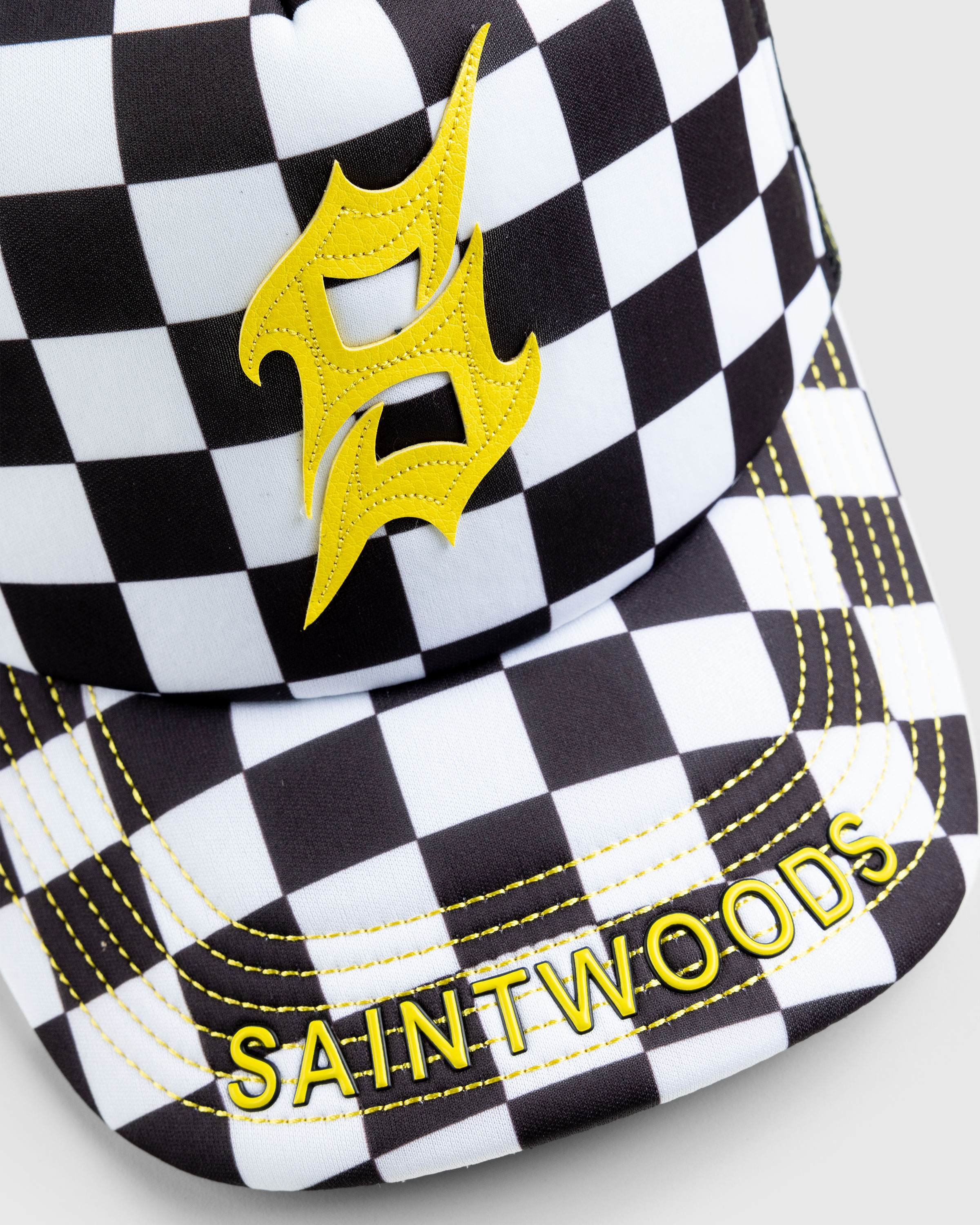Saintwoods - SW Checkered Hat Black - Accessories - Black - Image 5