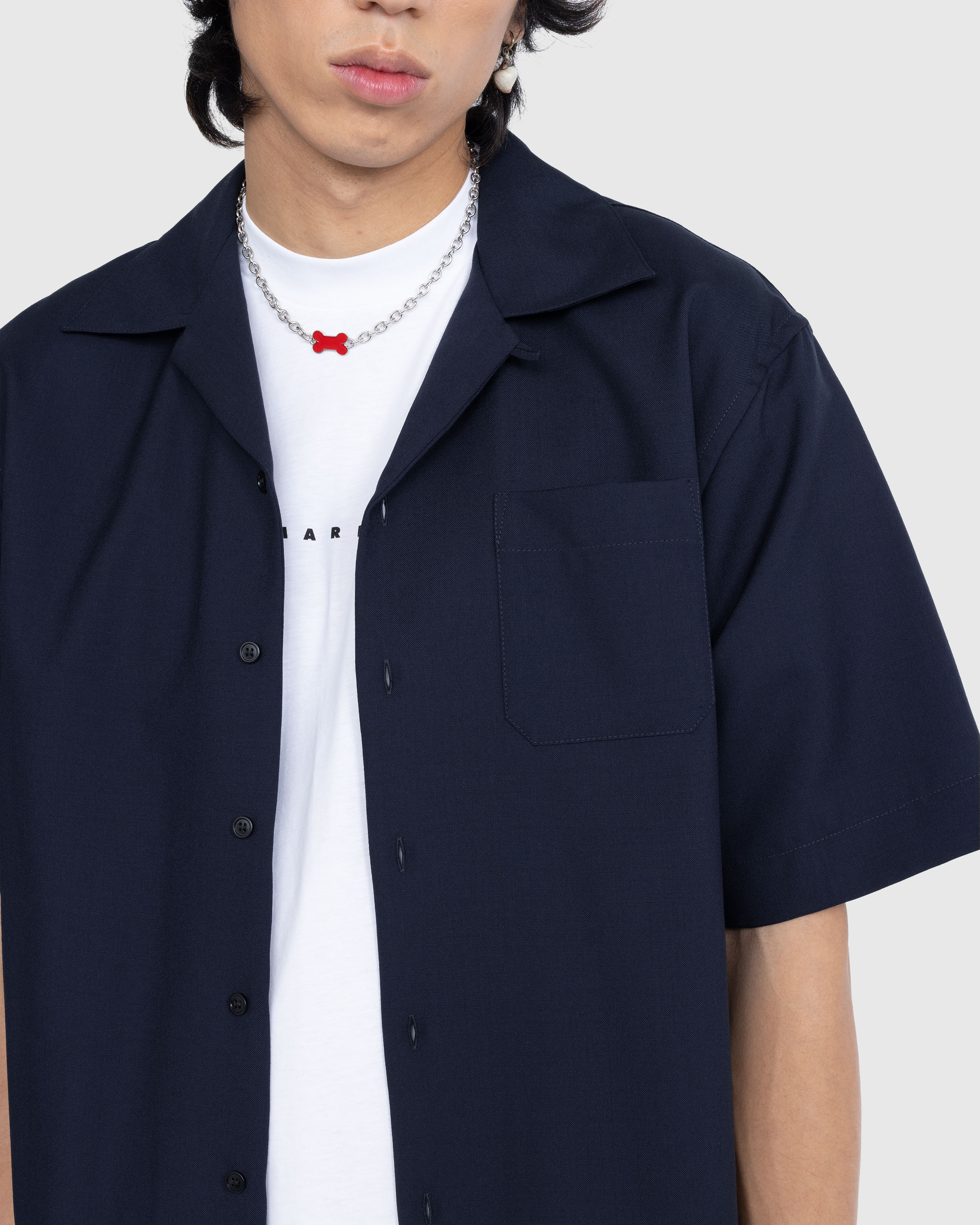 Marni - Bowling Shirt Navy - Clothing - Blue - Image 5