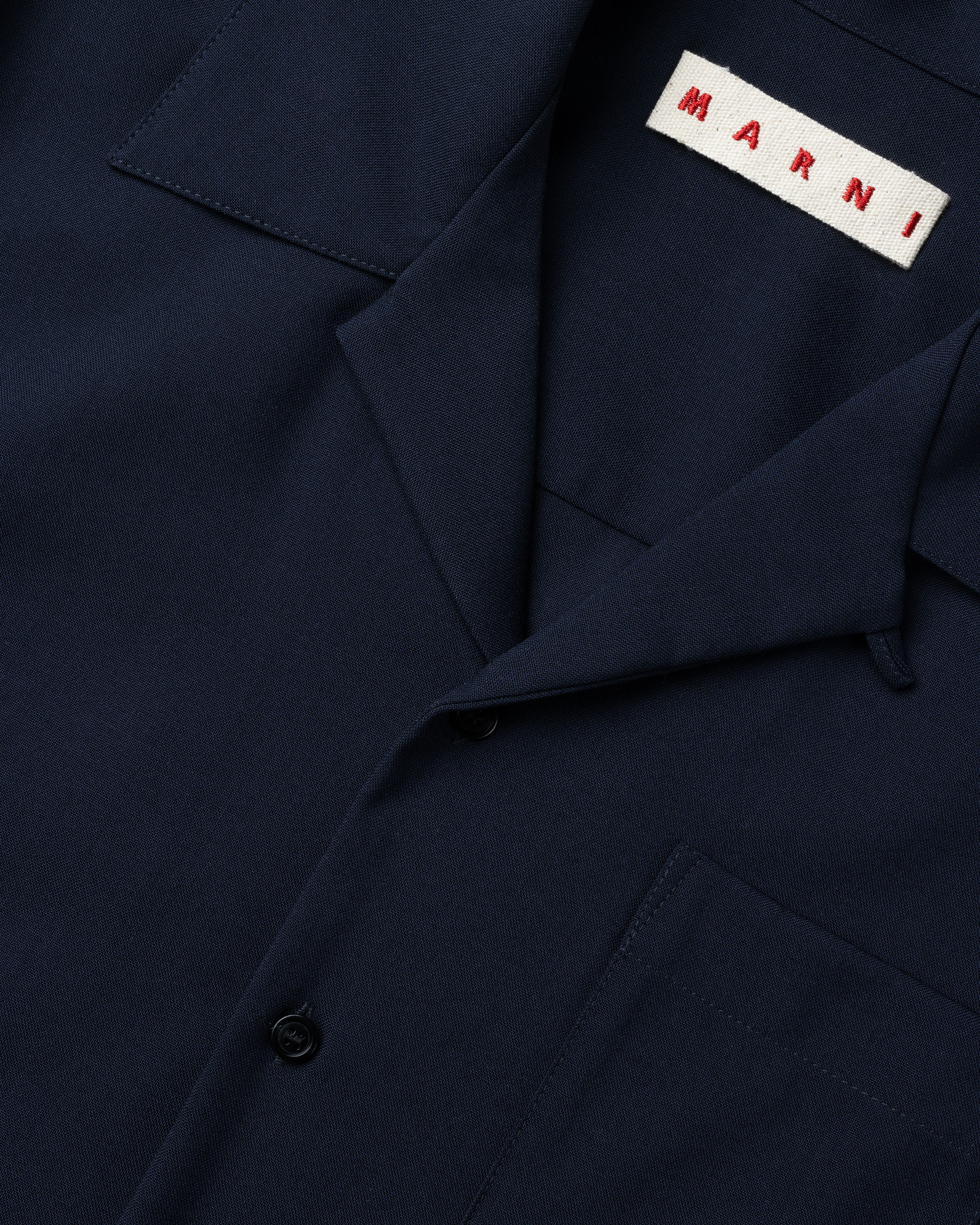 Marni - Bowling Shirt Navy - Clothing - Blue - Image 6