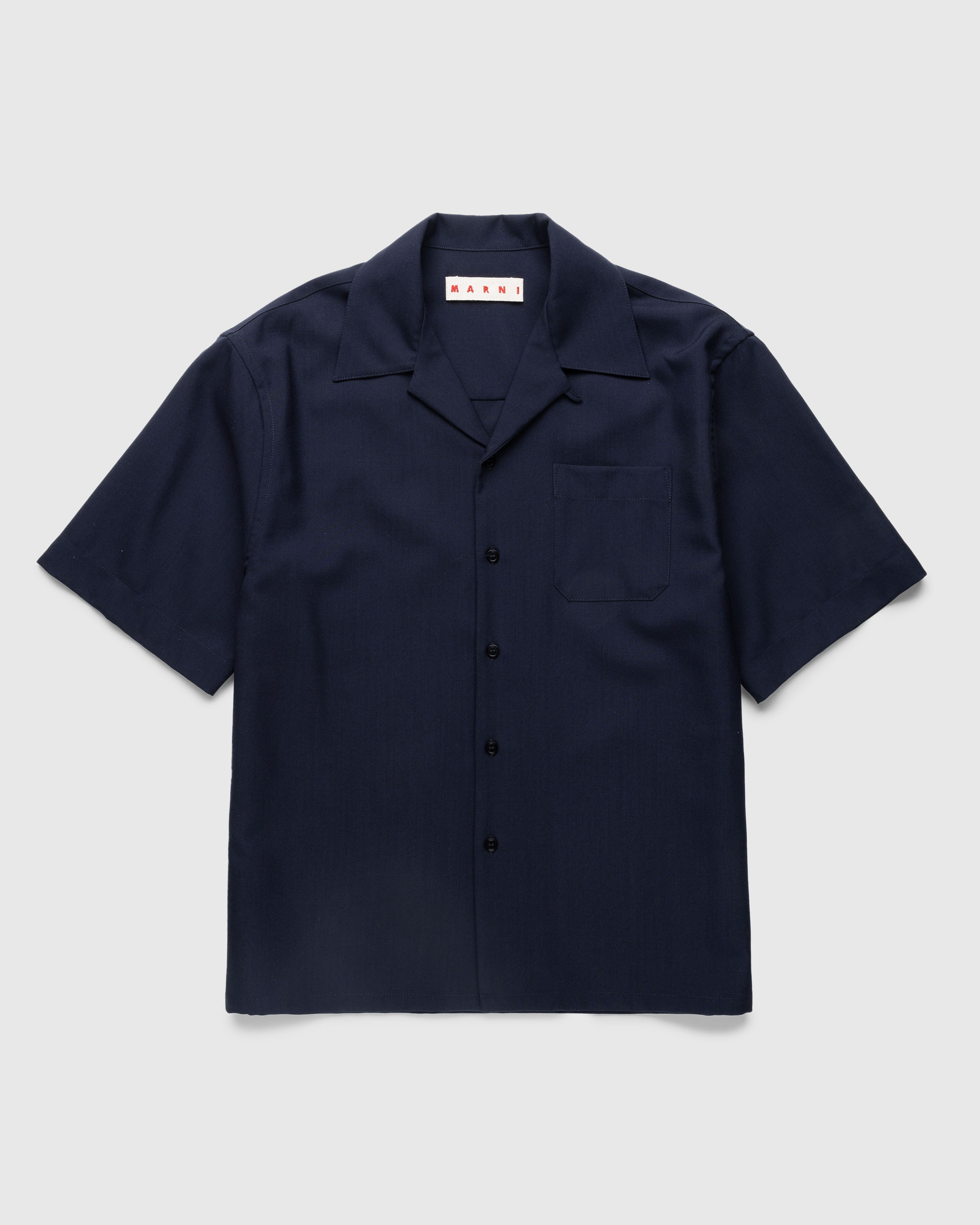 Marni - Bowling Shirt Navy - Clothing - Blue - Image 1