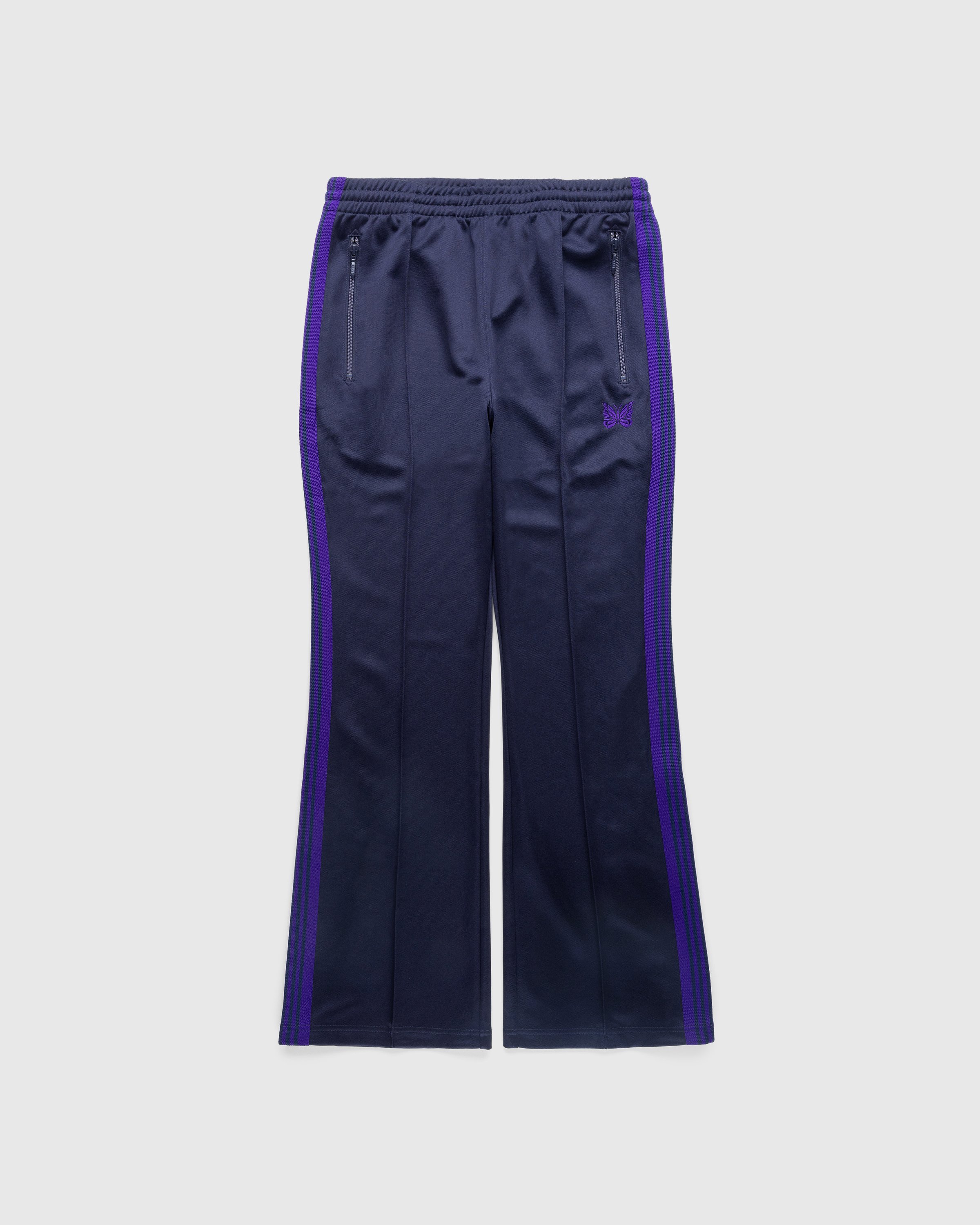 Needles - Boot-Cut Track Pant - Poly Smooth - Clothing - Blue - Image 1