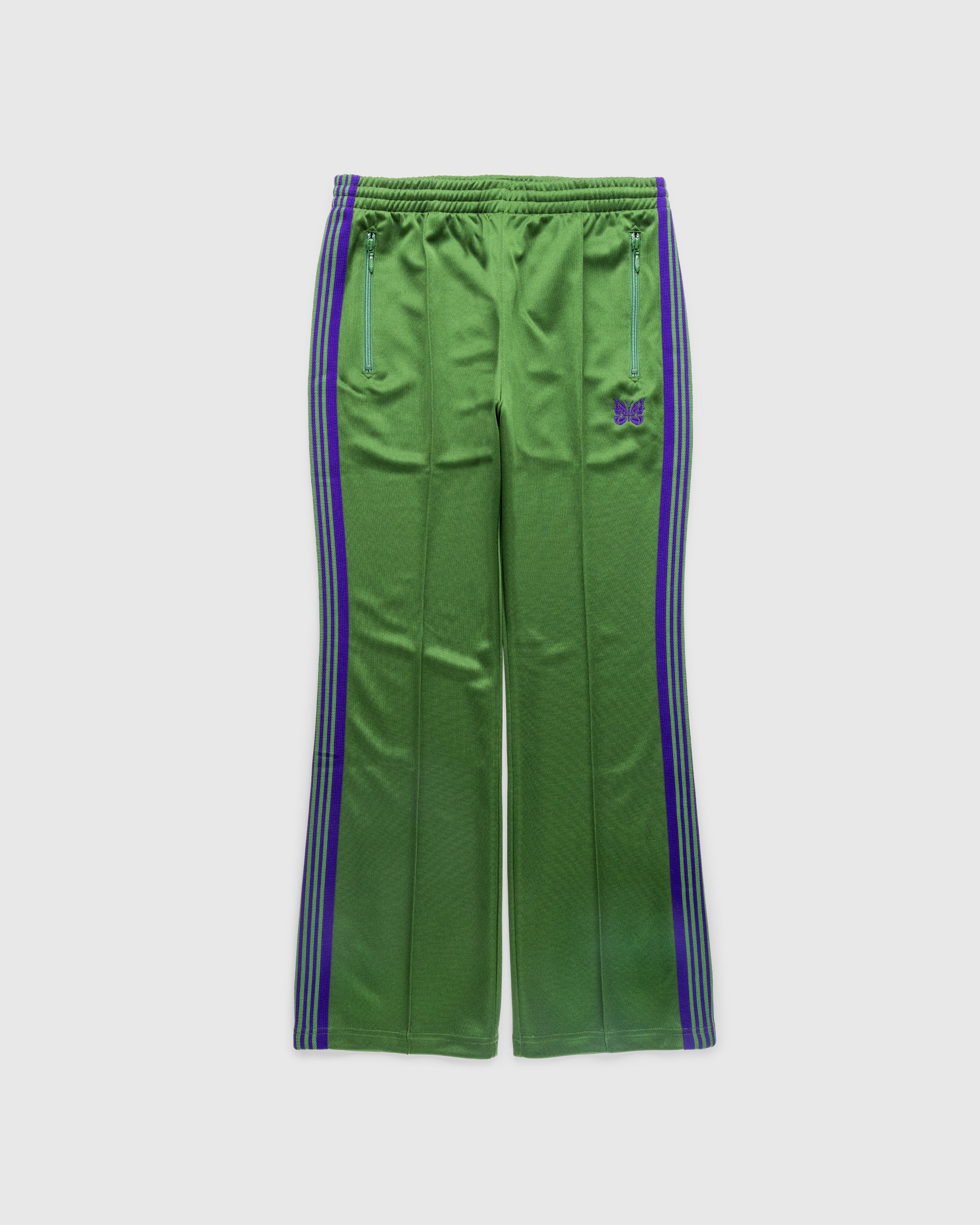 Needles - Boot-Cut Track Pant - Poly Smooth - Clothing - Green - Image 1