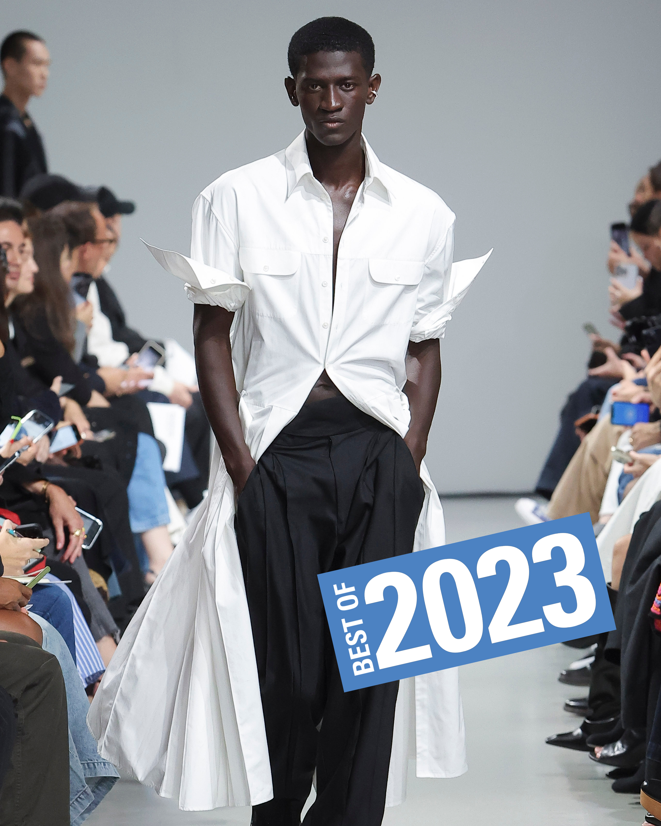 A model walks the runway during the Peter Do Ready to Wear Spring/Summer 2024 fashion show as part of the Paris Fashion Week on September 26, 2023 in Paris, France.