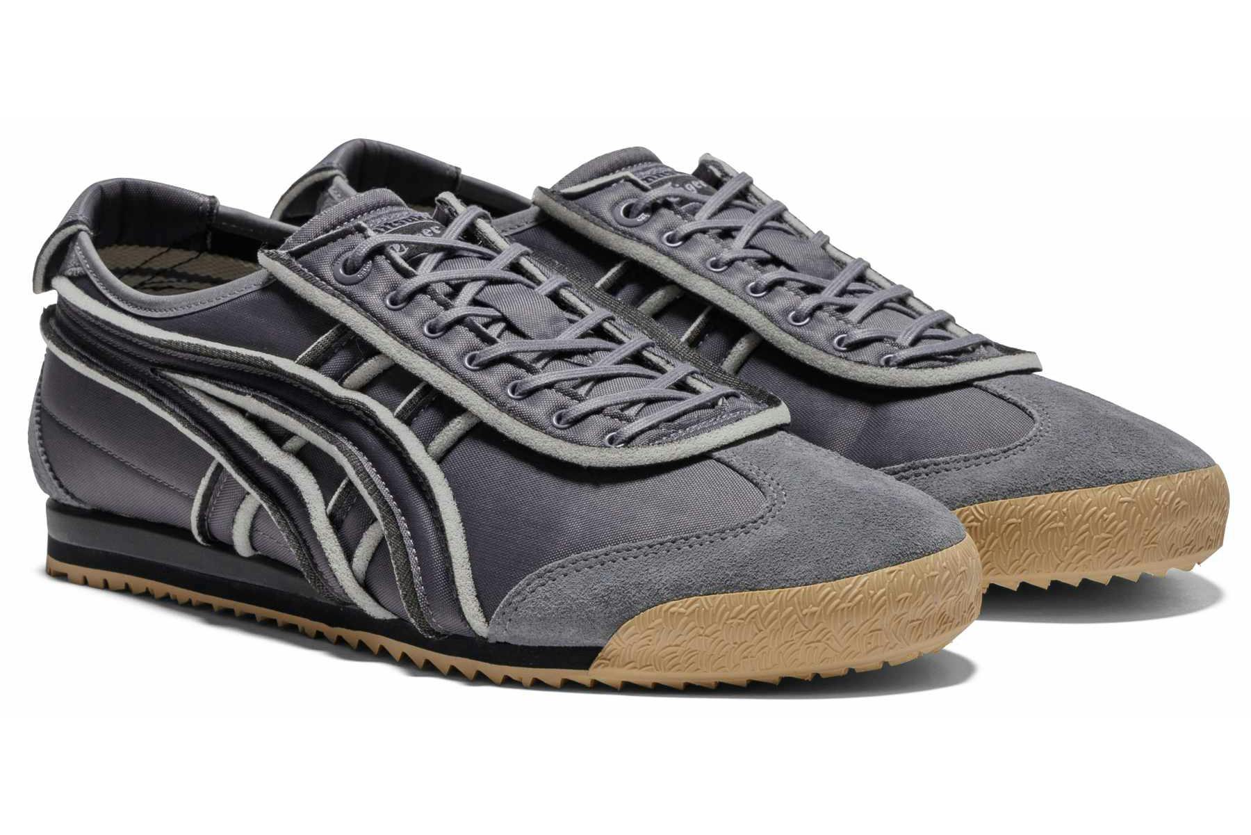 Onitsuka Tiger's Mexico 66 sneaker with a nylon upper in white and navy colorways