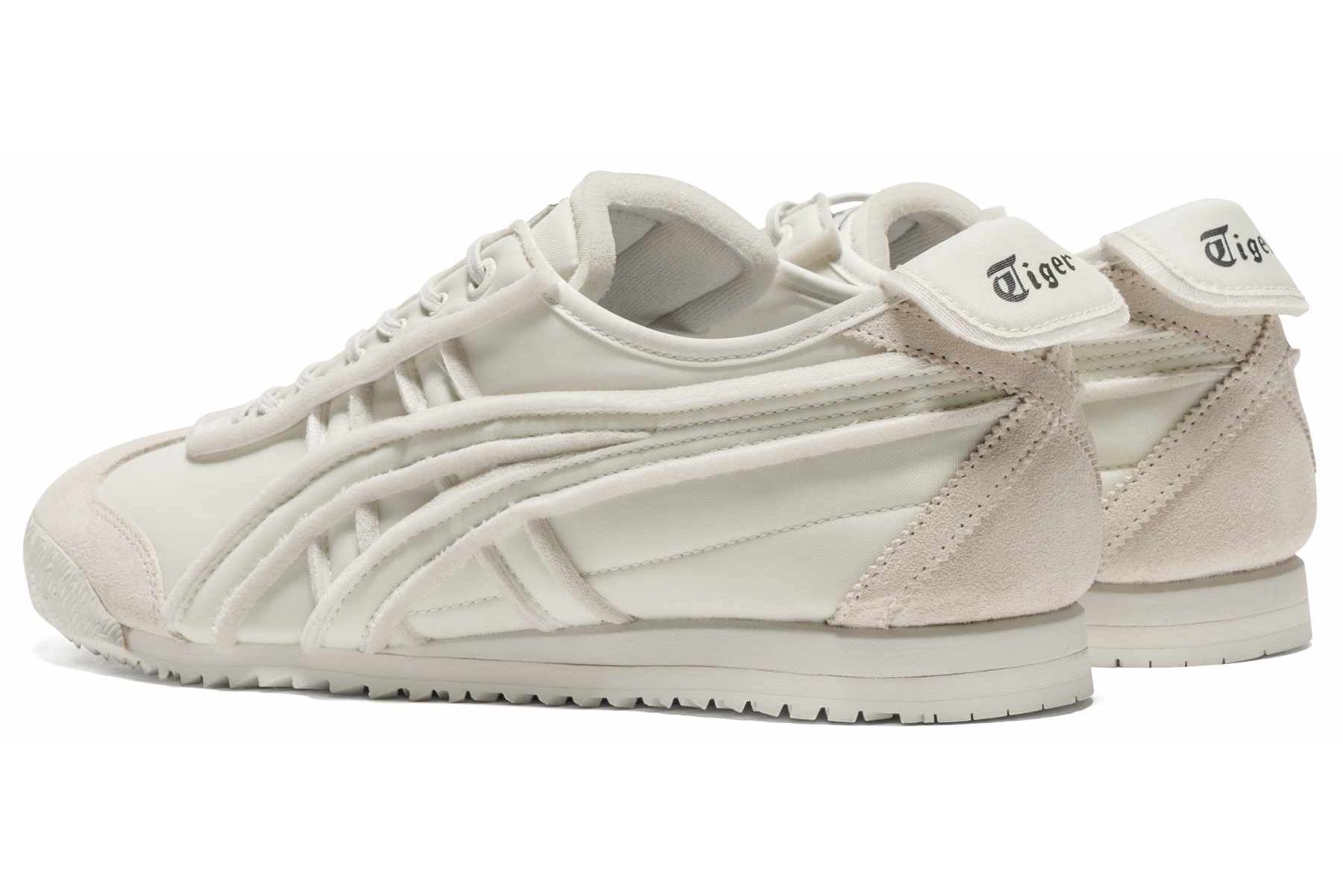 Onitsuka Tiger's Mexico 66 sneaker with a nylon upper in white and navy colorways