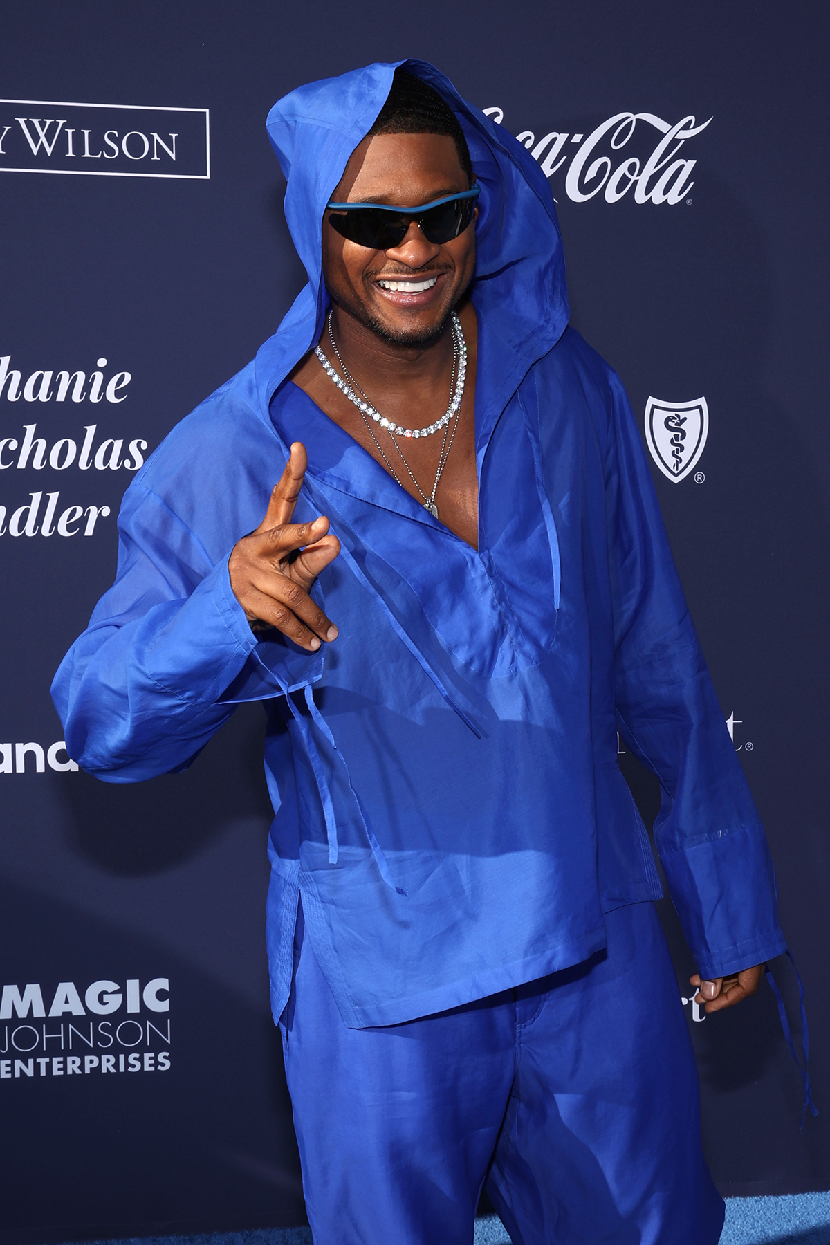 Usher attends the Los Angeles Dodgers Foundation's 2023 Blue Diamond Gala at Dodger Stadium on June 22, 2023 in Los Angeles, California.
