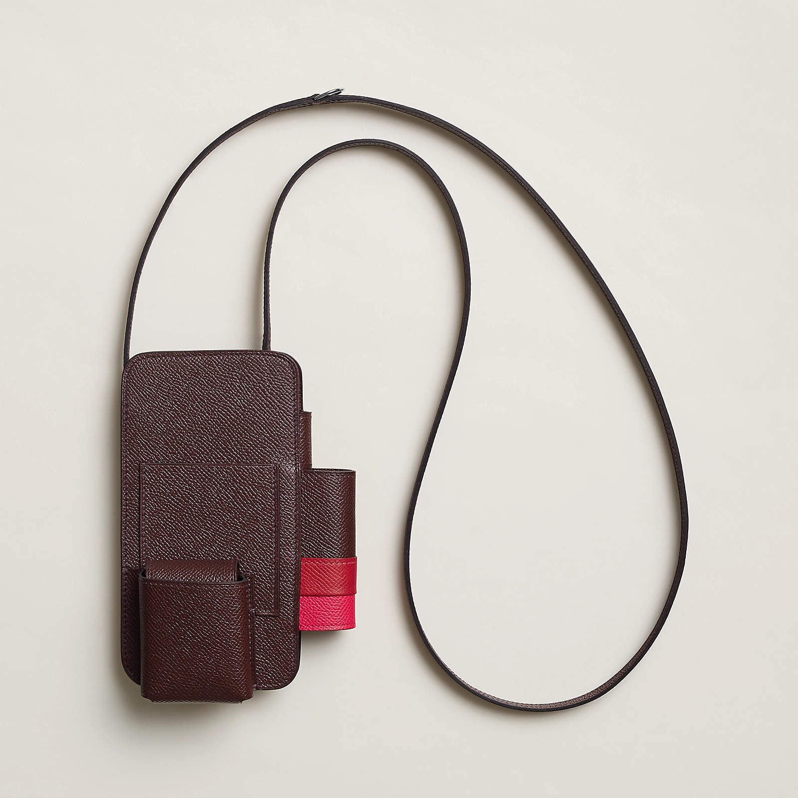 Hermes's Hermesway phone sling in black leather