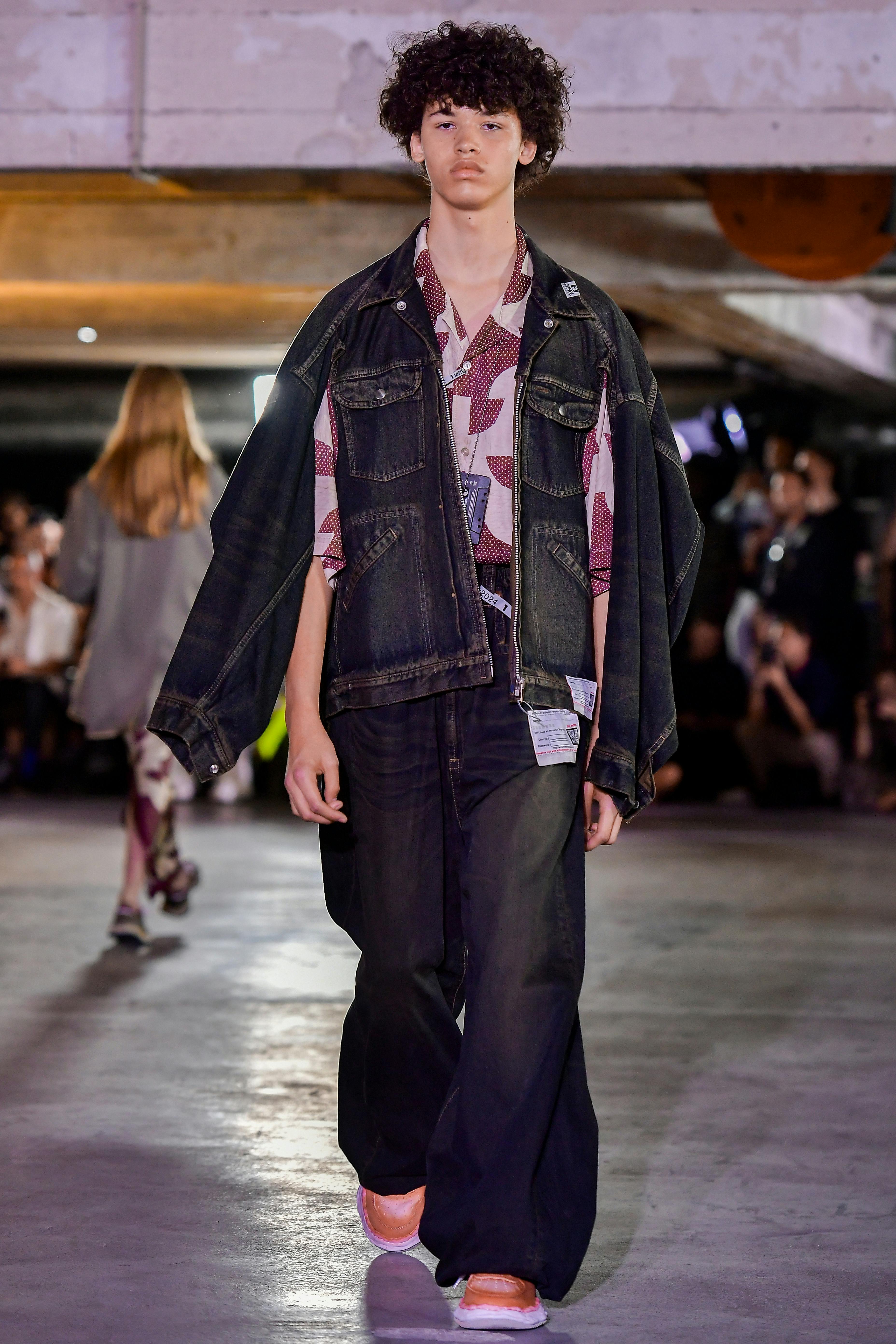 A model walks the runway during the Maison Mihara Yasuhiro Menswear Spring/Summer 2024 show as part of Paris Fashion Week on June 23, 2023 in Paris, France.