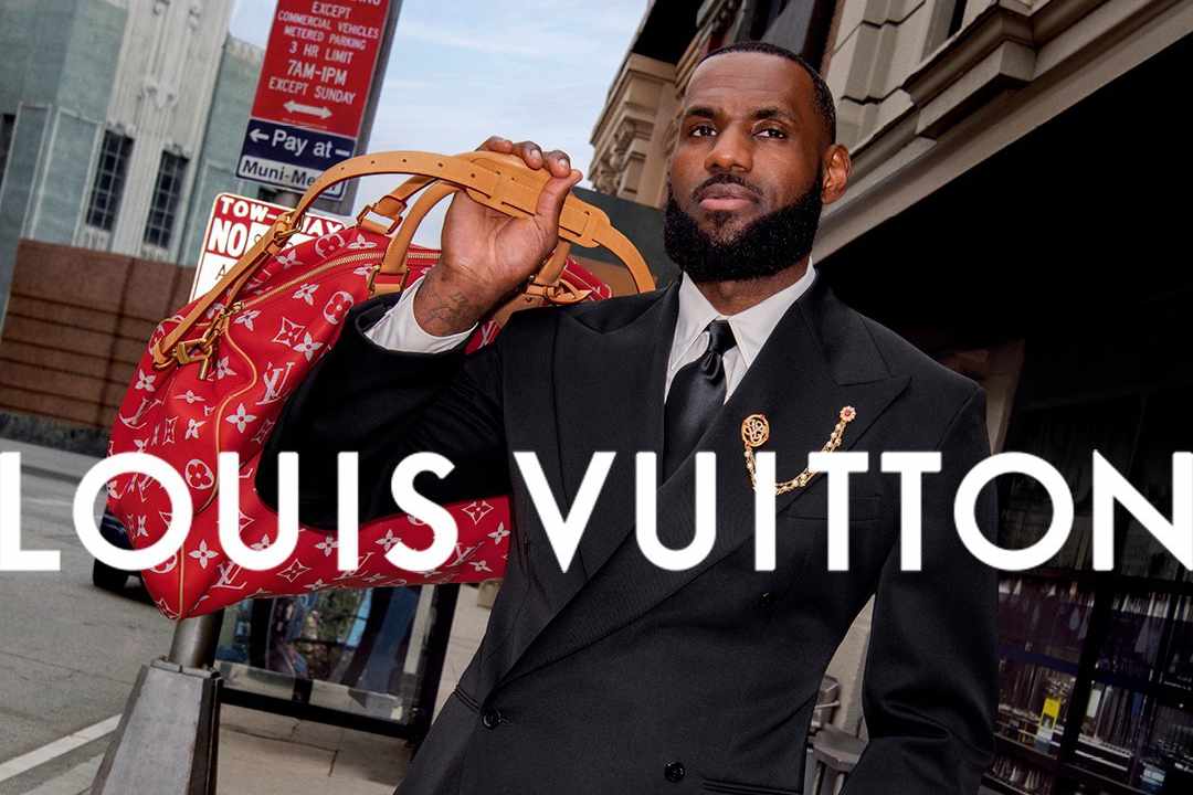 LeBron James wears Pharrell's Spring/Summer 2024 Louis Vuitton suit