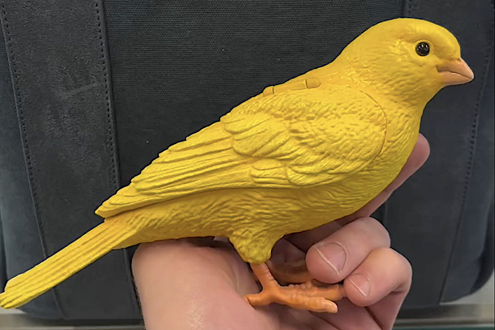 JW Anderson canary bird clutch