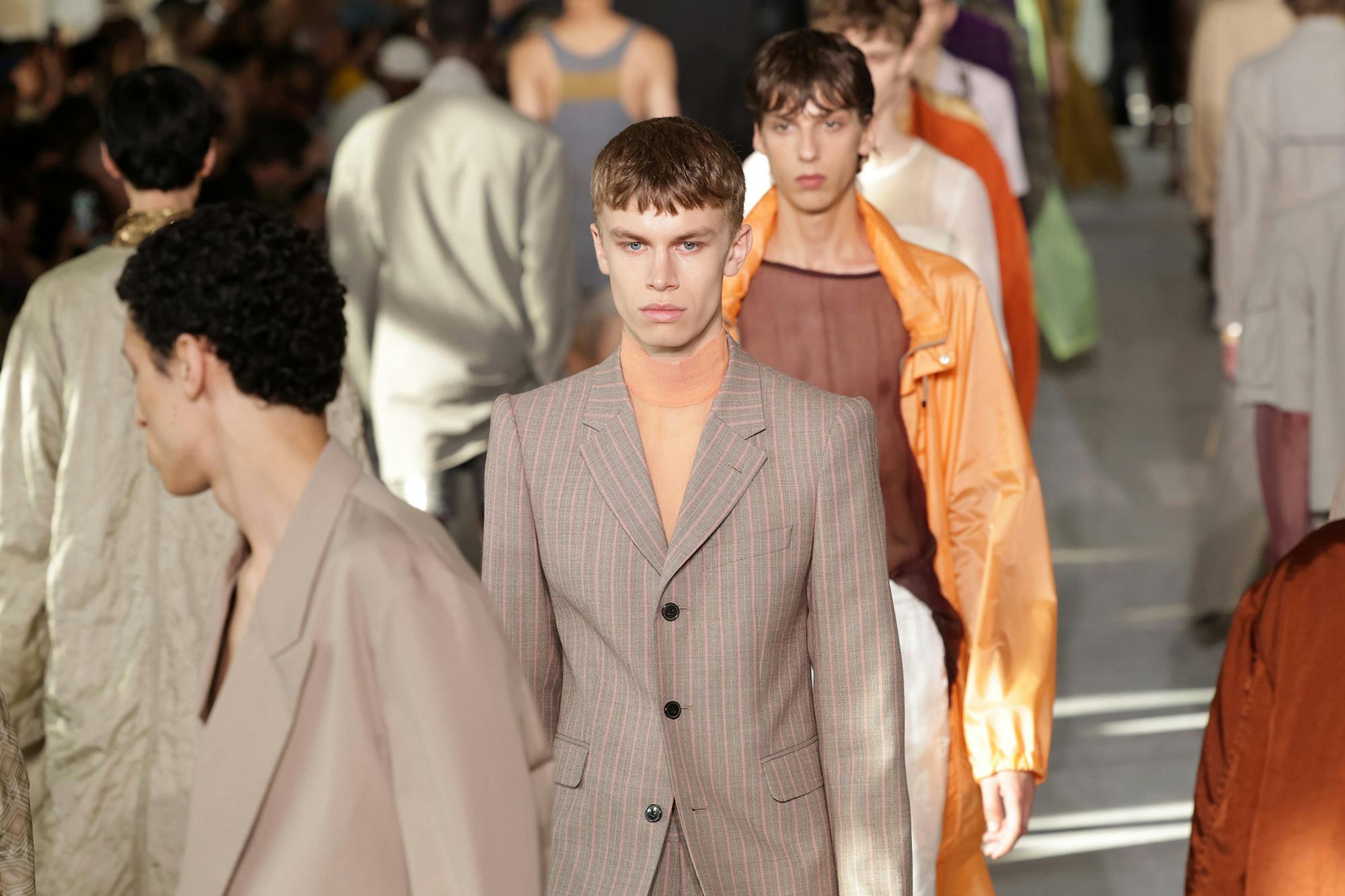 Models walk the runway during the Dries Van Noten Menswear Spring/Summer 2024 show as part of Paris Fashion Week on June 22, 2023 in Paris, France.