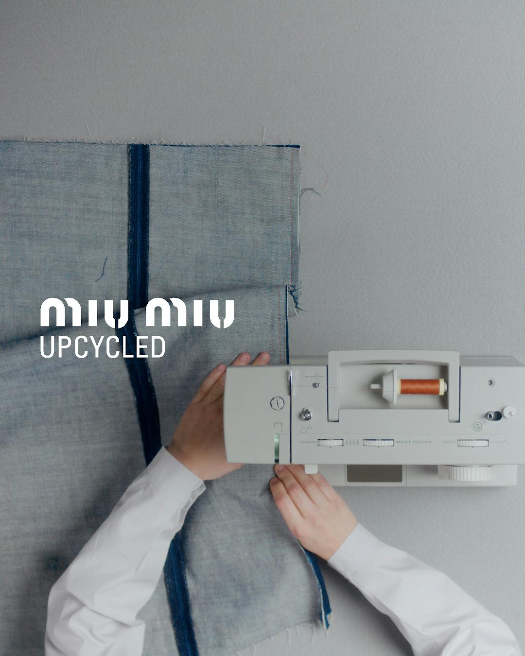 Miu Miu's 2024 Upcycled collection, including jackets, bras & accessories made of vintage denim