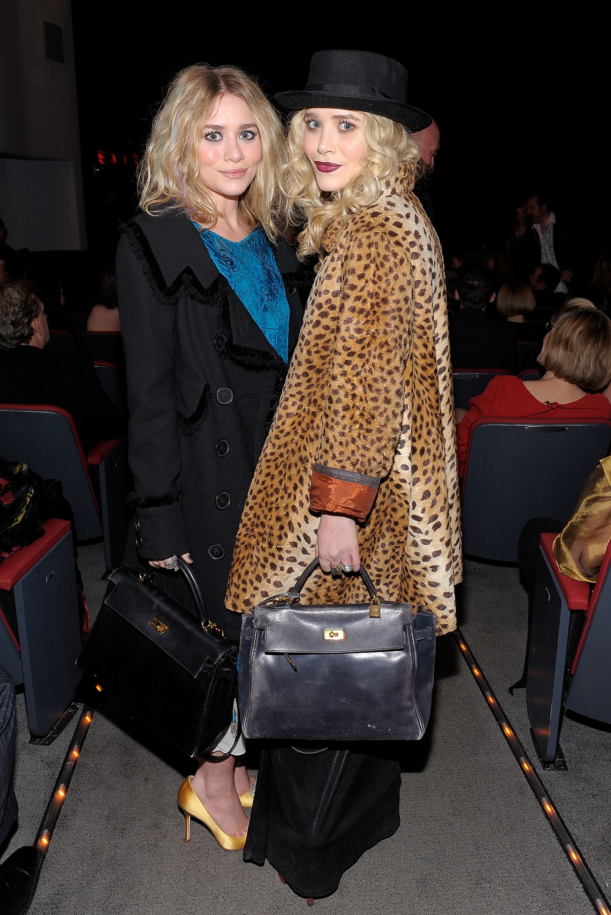 Actors Ashley Olsen and Mary-Kate Olsen attend the MoMA's Second Annual Film Benefit, Honoring Tim Burton at the MOMA on November 17, 2009 in New York.