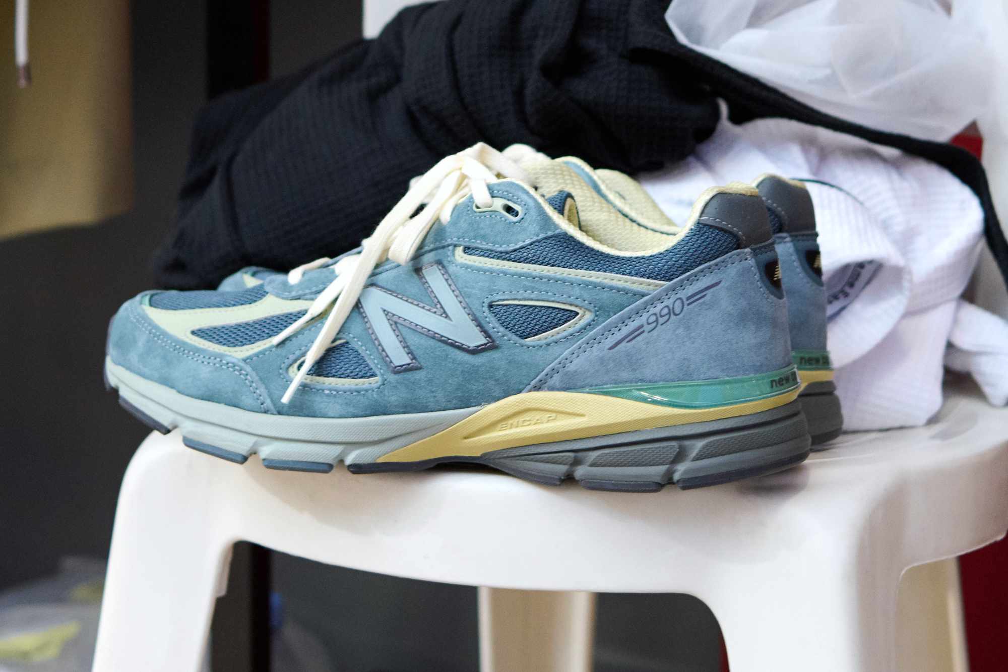 Auralee & New Balance's 990v4 sneaker collaboration releasing for Fall/Winter 2024
