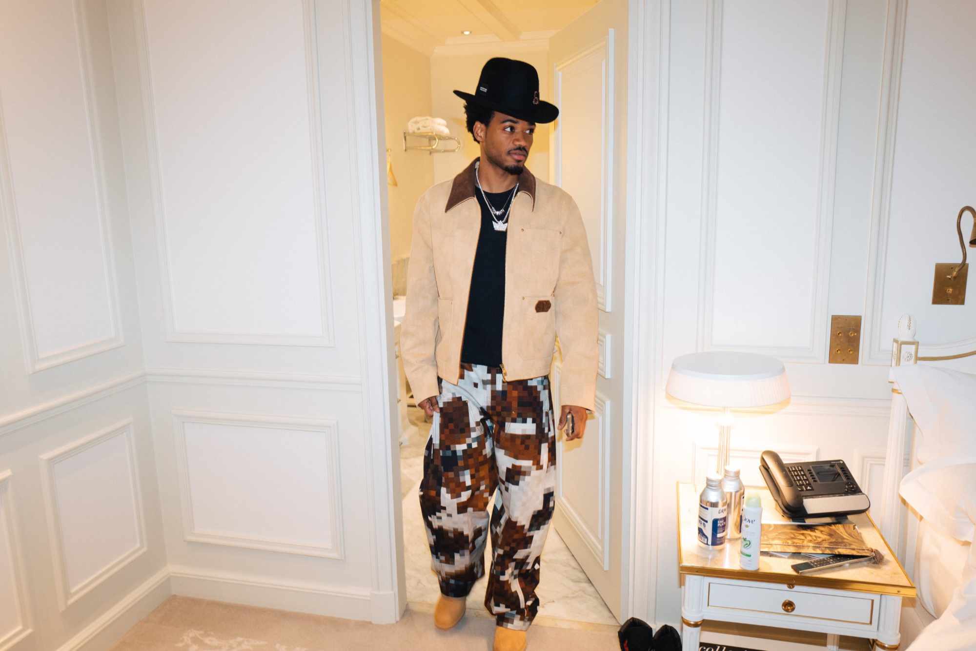 Tyshawn Jones attends Pharrell's Louis Vuitton FW24 runway show