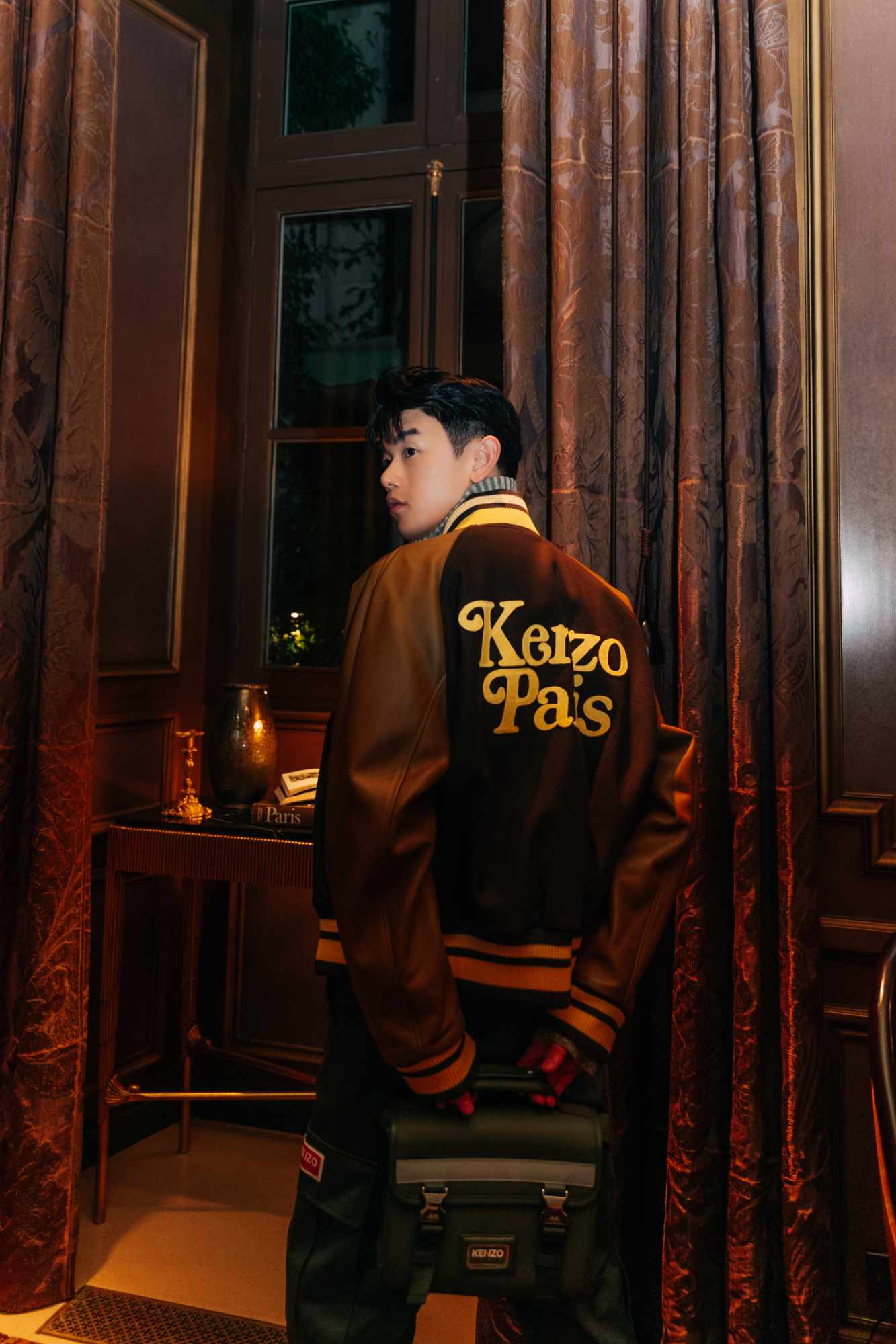 Singer Eric Nam wears KENZO's FW24 menswear collection